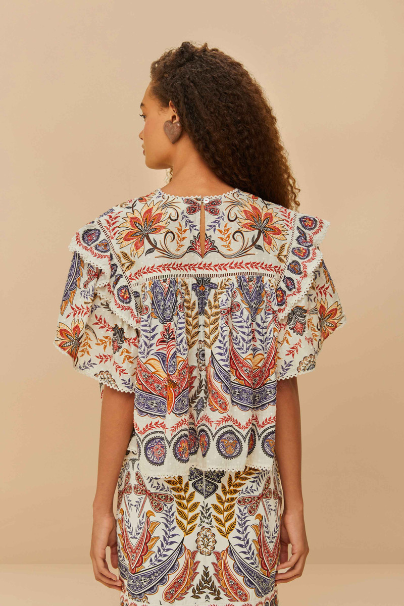 Off-White Boho Glam Lace Blouse 3