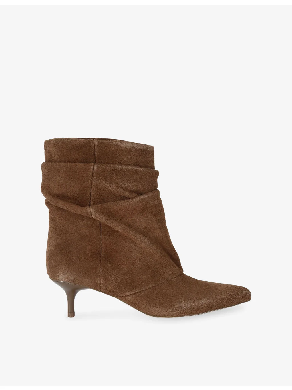 Flux Suede Heeled Ankle Boots - 1