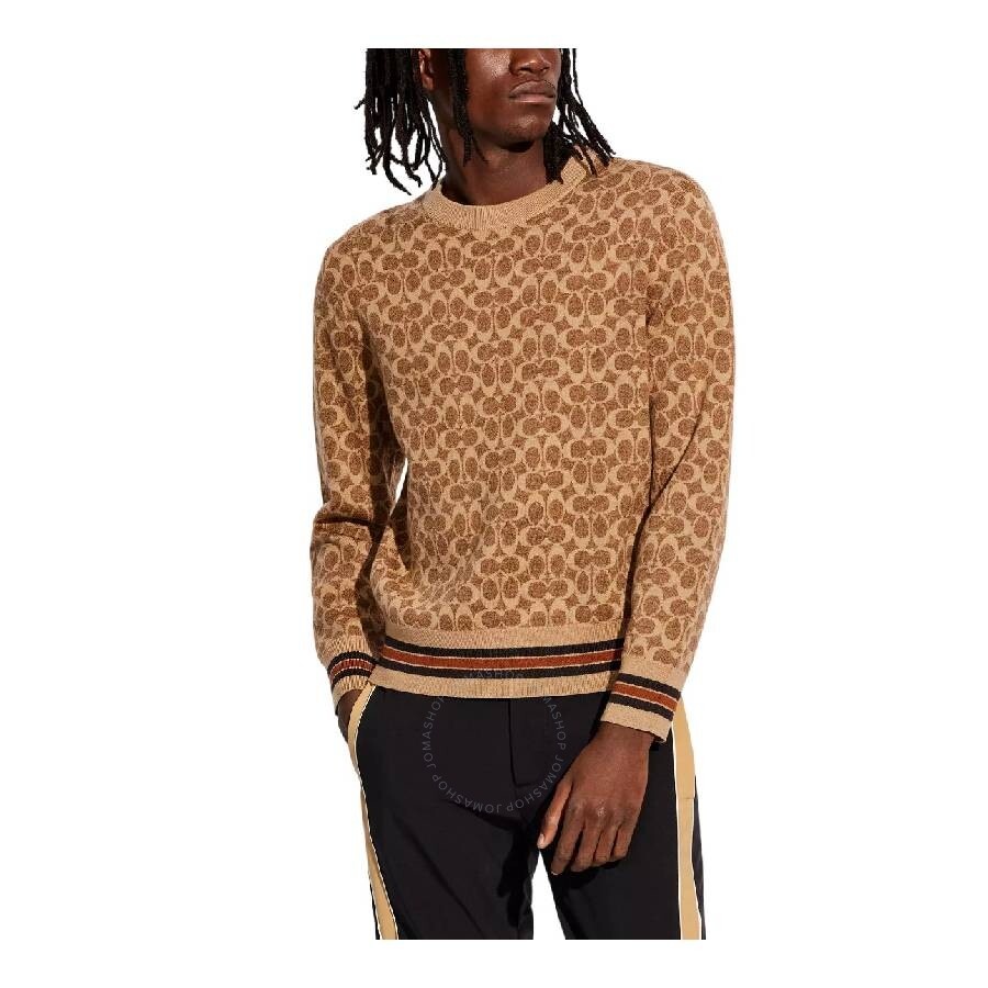 Coach Signature Long Sleeve Sweater, Size X-Small - 2