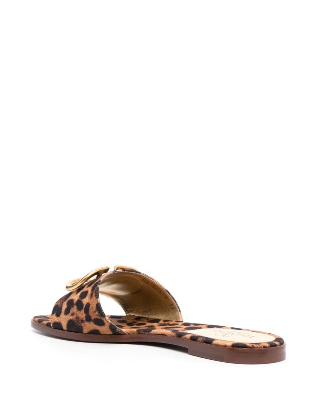 leopard-print buckle sandals - 3