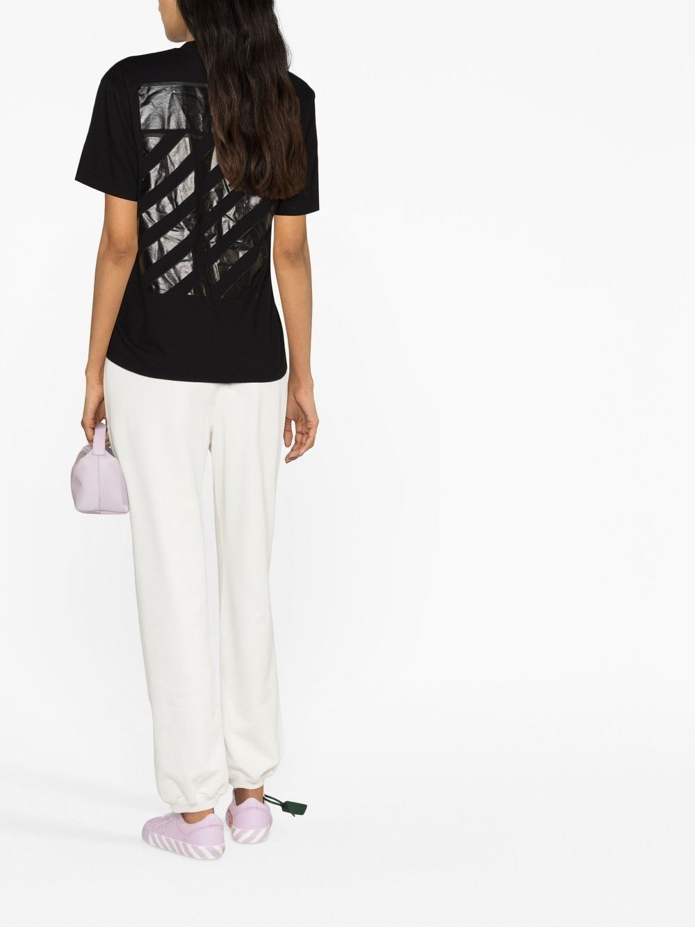 Diag-print T-shirt - 2