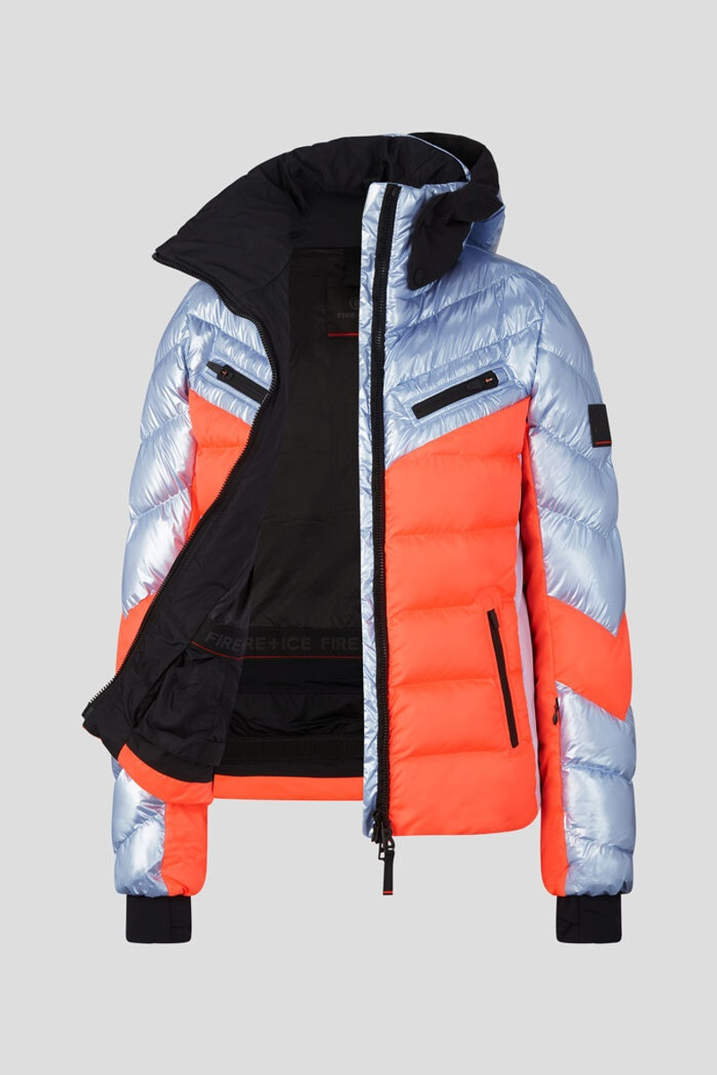 Farina Ski jacket in Ice blue/Orange 8
