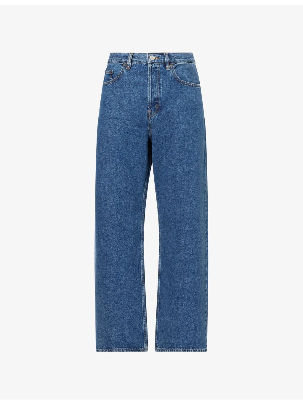 Baggy Wide-Leg Denim Jeans - 1