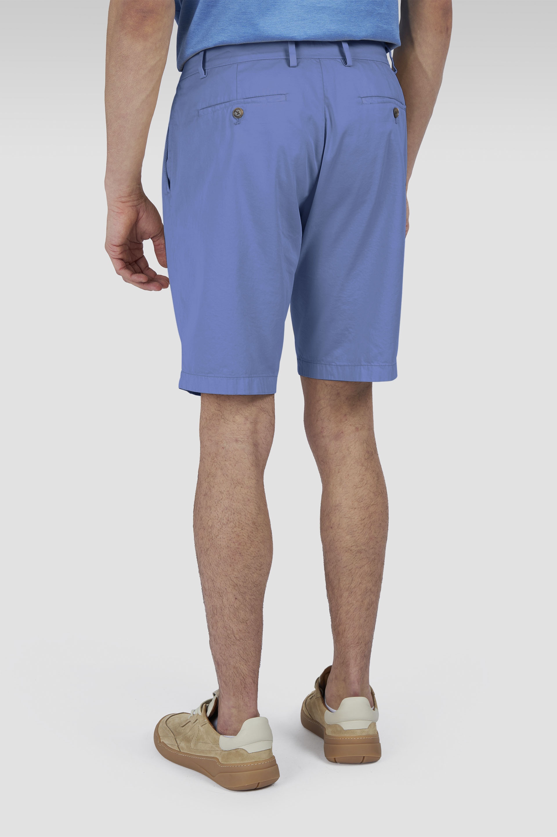 CHINO SILK STRETCH COTTON AND SILK BERMUDA SHORTS - 3