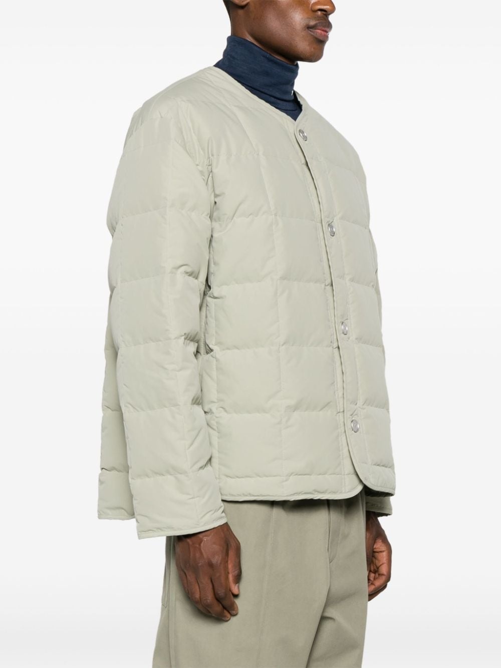 + round-neck quilted down packable jacket - 3