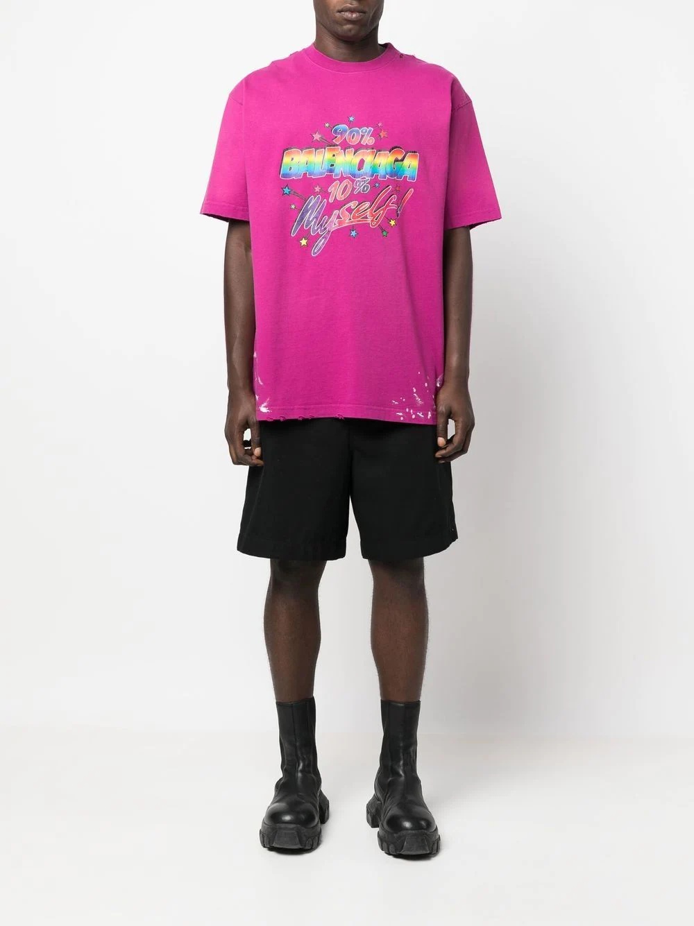 Large-Fit logo-print T-shirt - 2