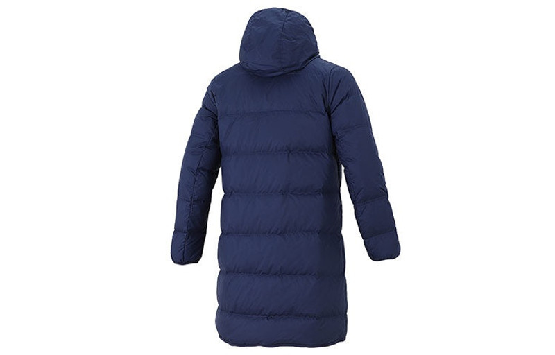 Nike Nike Logo mid-length Sports hooded down Jacket Navy Blue DD6789-410 outlook