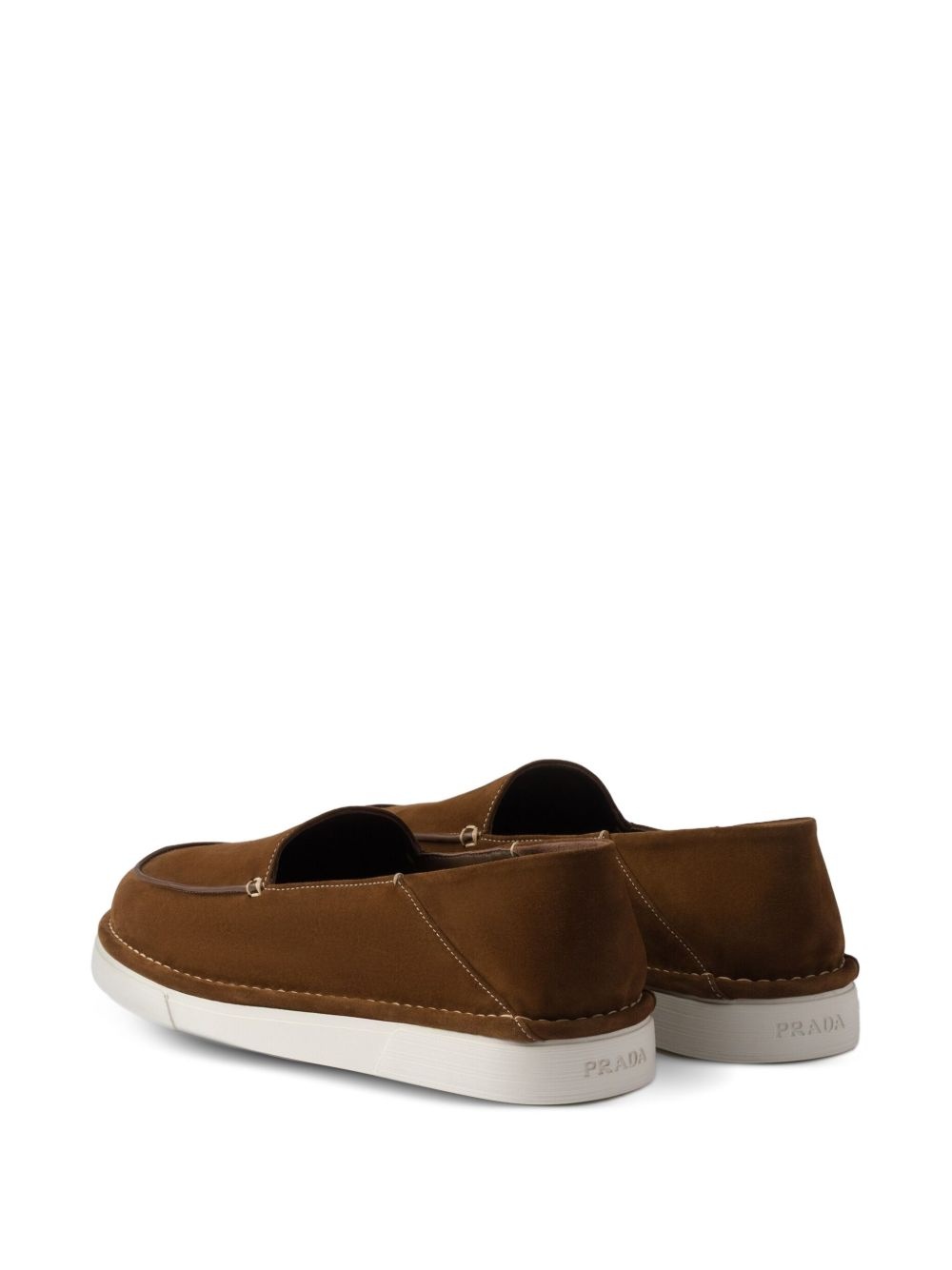 slip-on leather loafers - 3