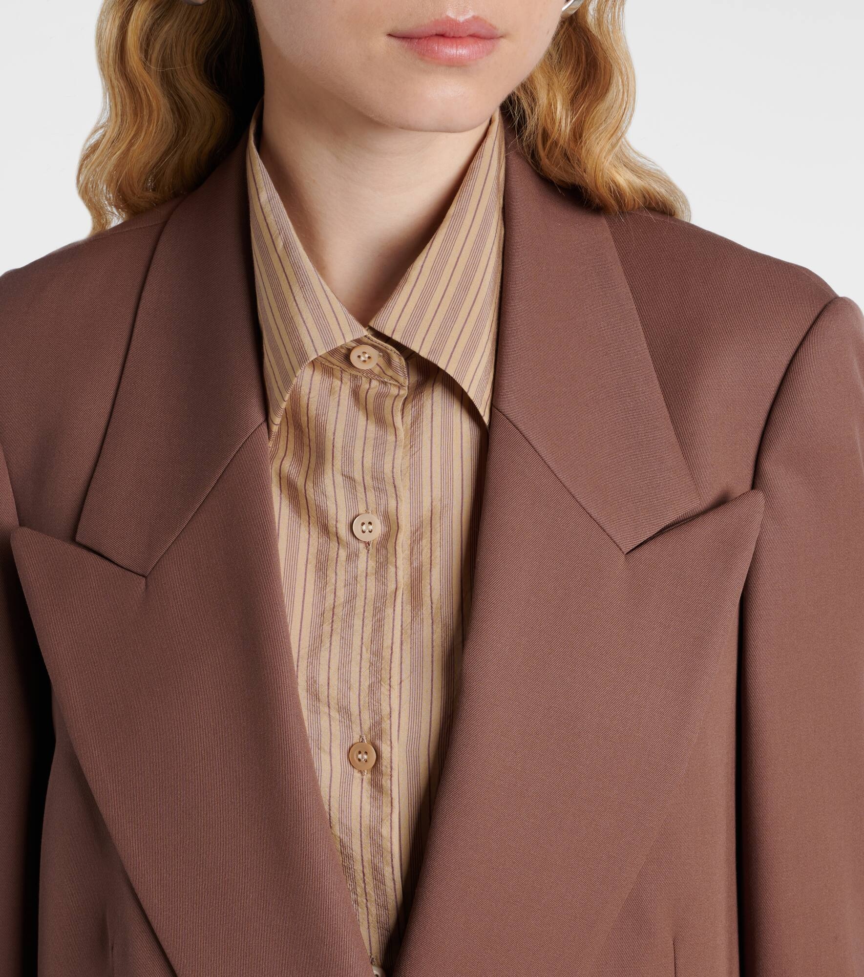 Oversized wool blazer - 4