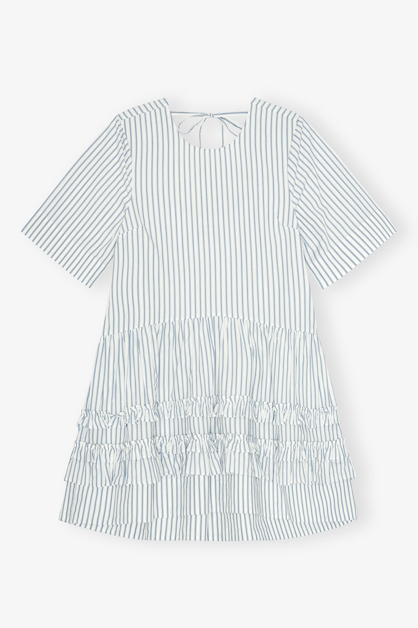 STRIPED ORGANIC COTTON MINI DRESS - 1