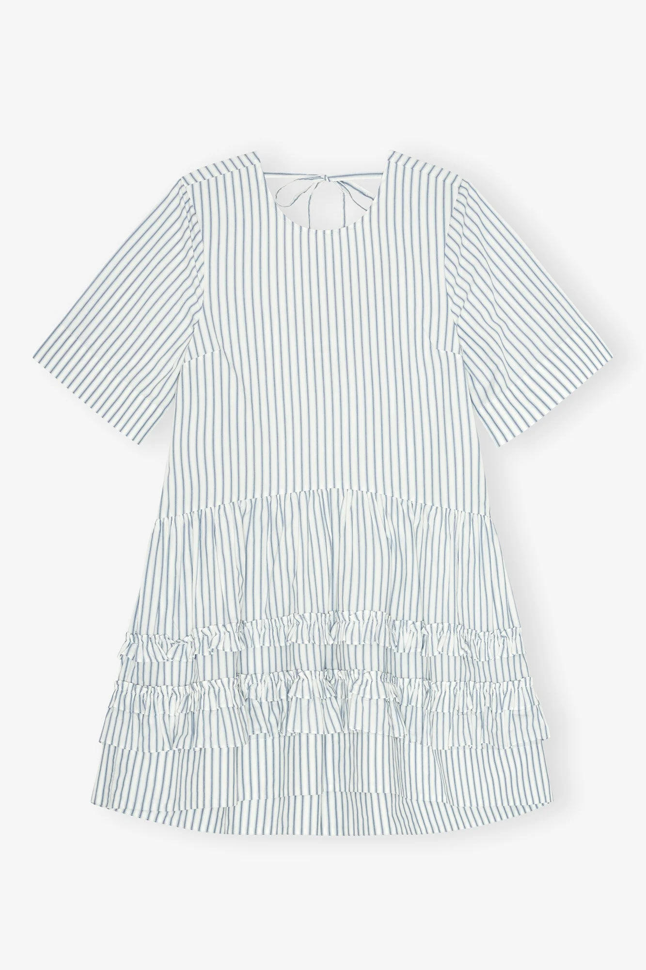 STRIPED ORGANIC COTTON MINI DRESS - 1