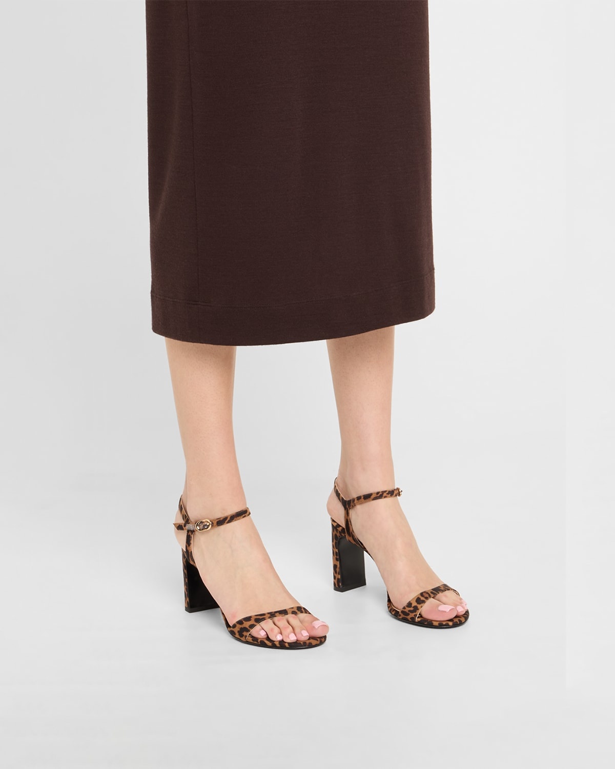 Babette Leopard-Print Ankle-Strap Sandals - 2