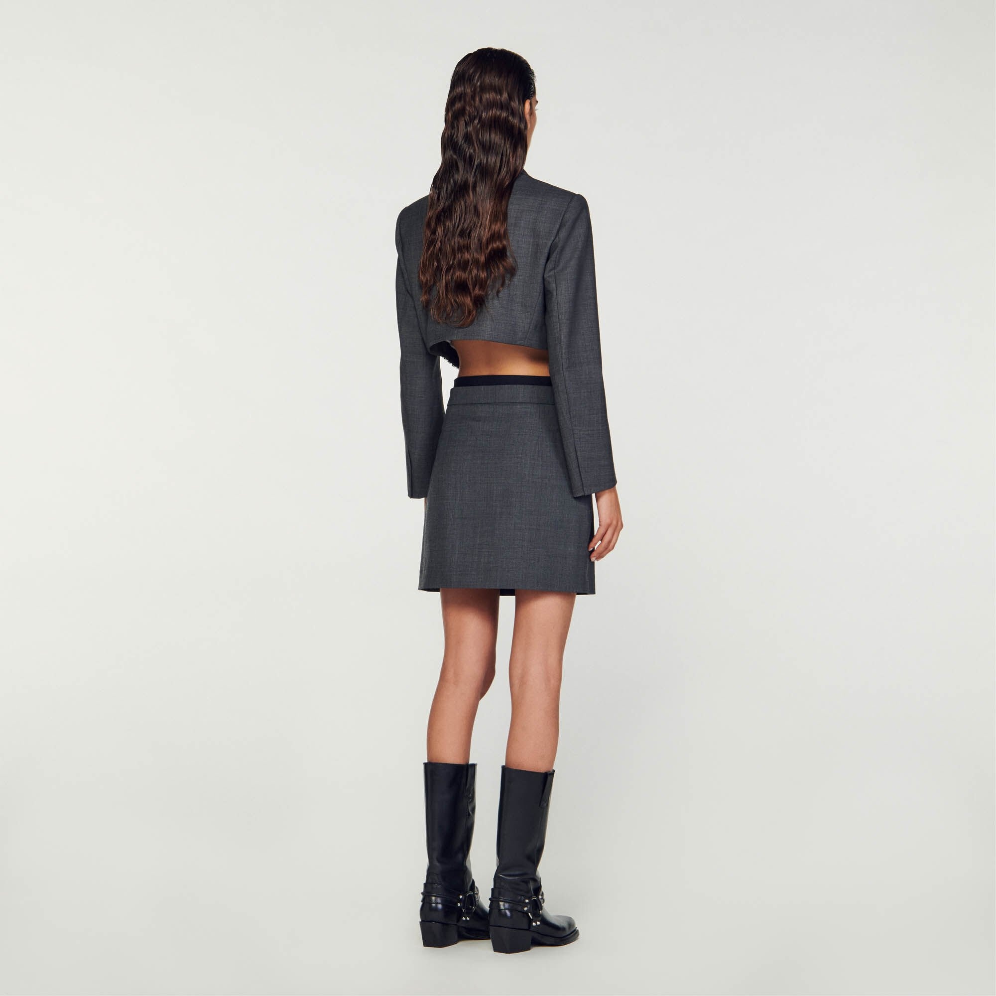 ELASTICATED MINI SKIRT - 6