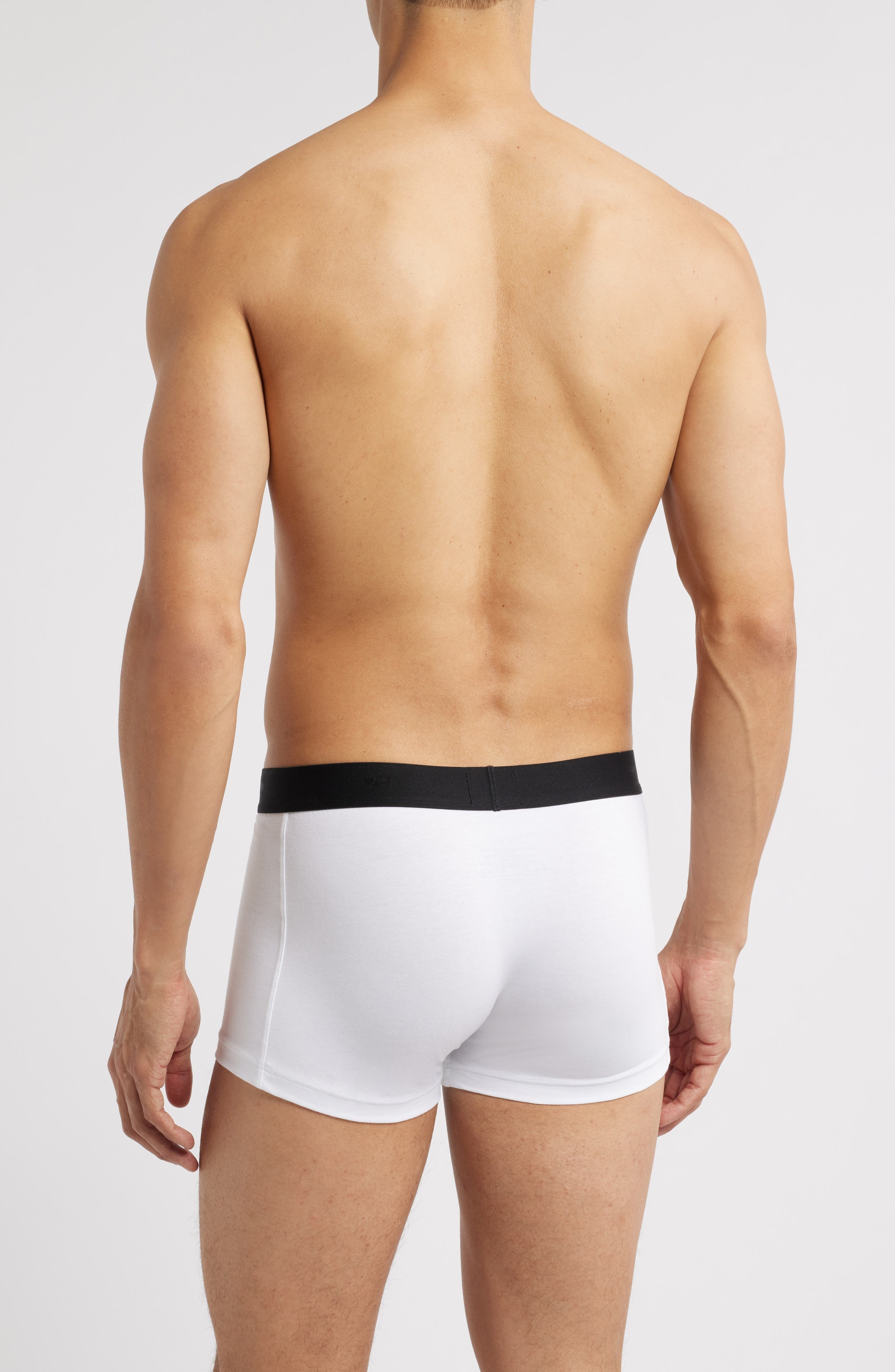BOSS 3-Pack ONE Stretch Cotton Trunks in White at Nordstrom - 2
