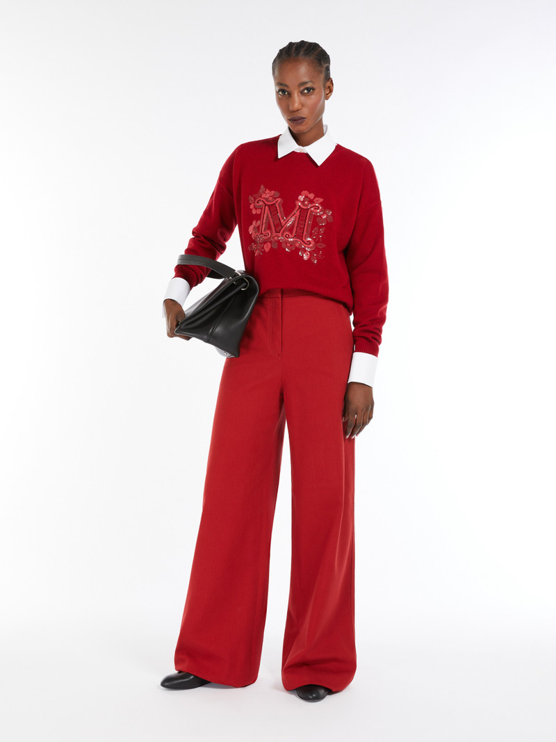 Max Mara QUOTA Wool and cashmere crew-neck jumper outlook
