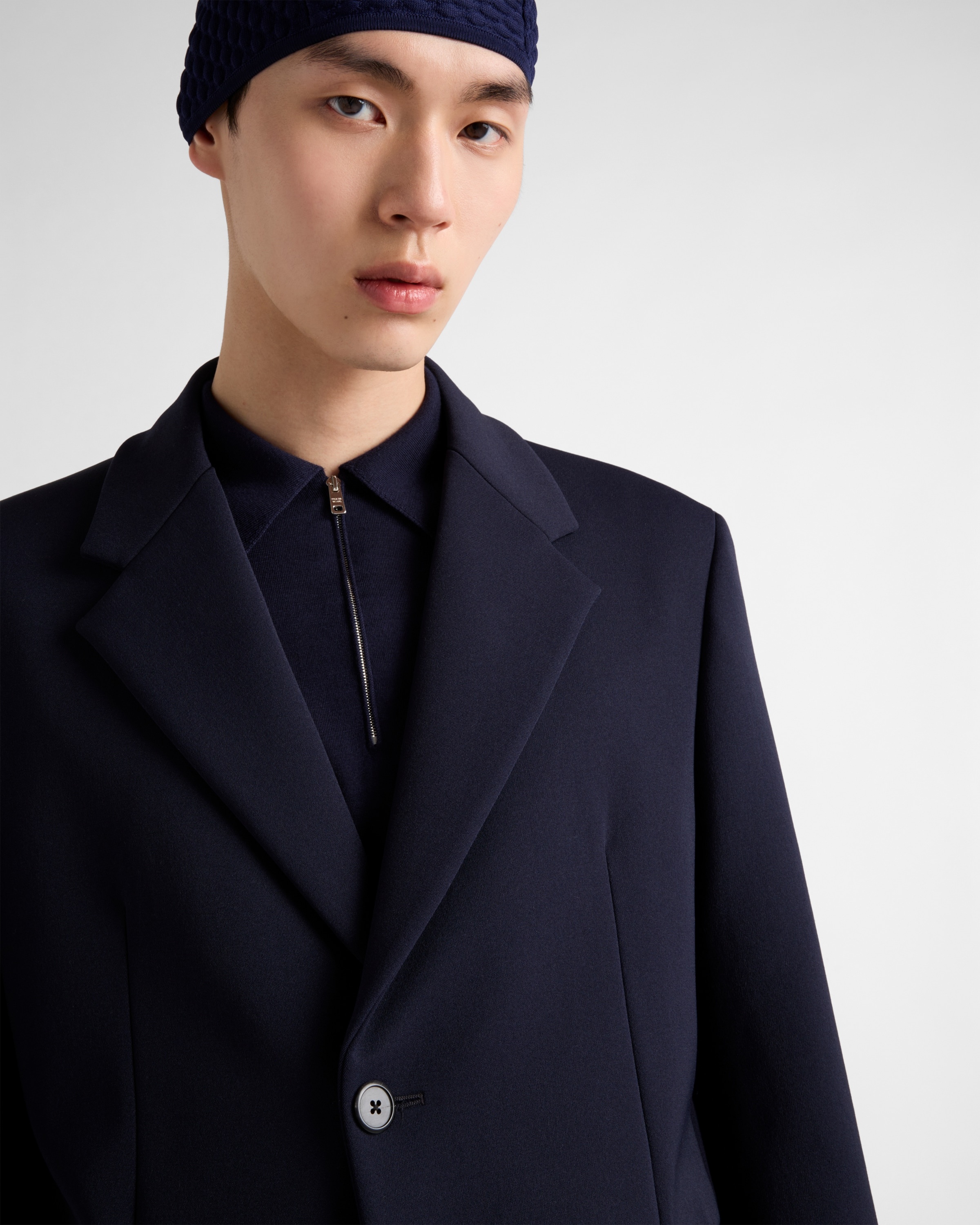 Single-breasted technical gabardine jacket - 3
