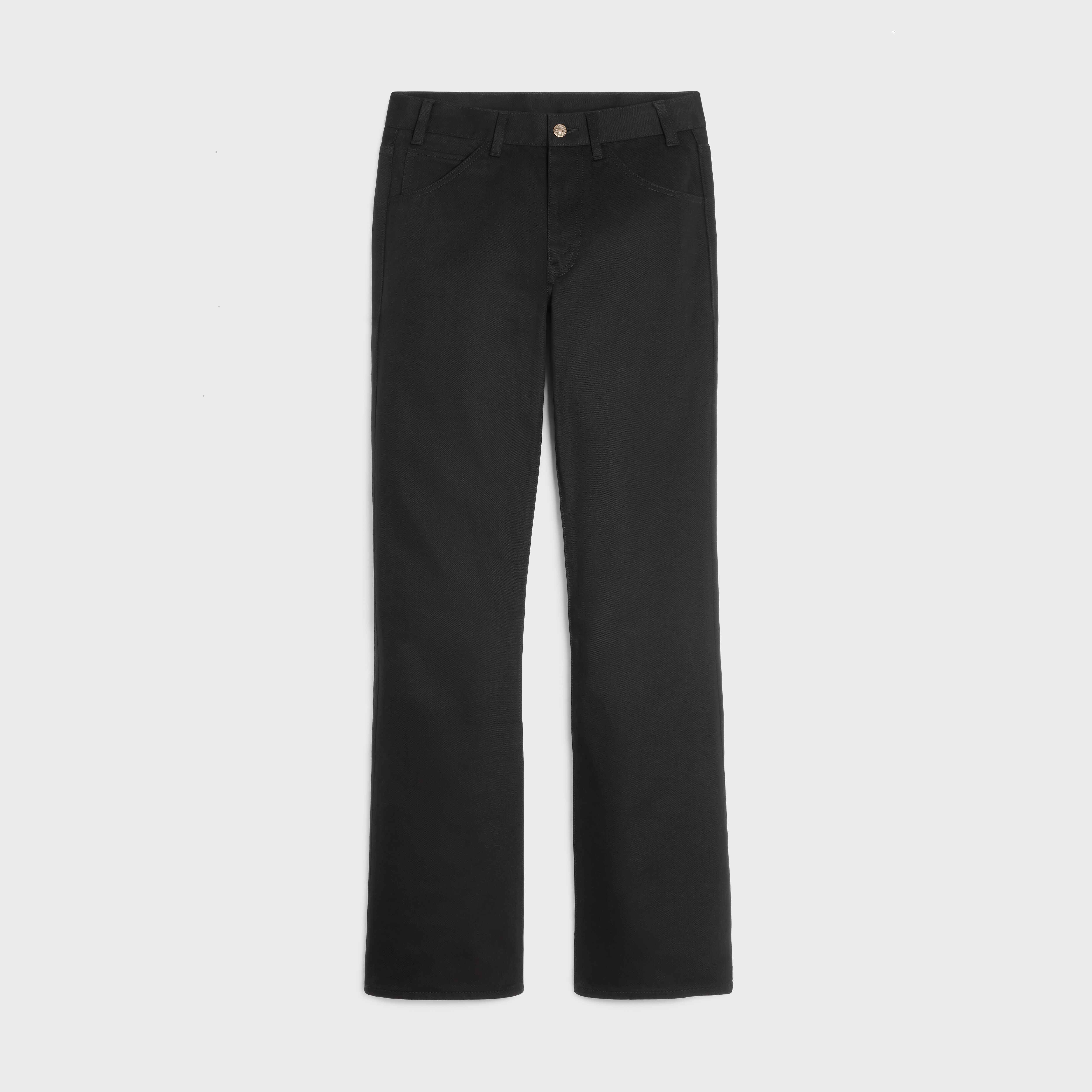 DYLAN FLARED JEANS IN PURE BLACK WASH DENIM - 1