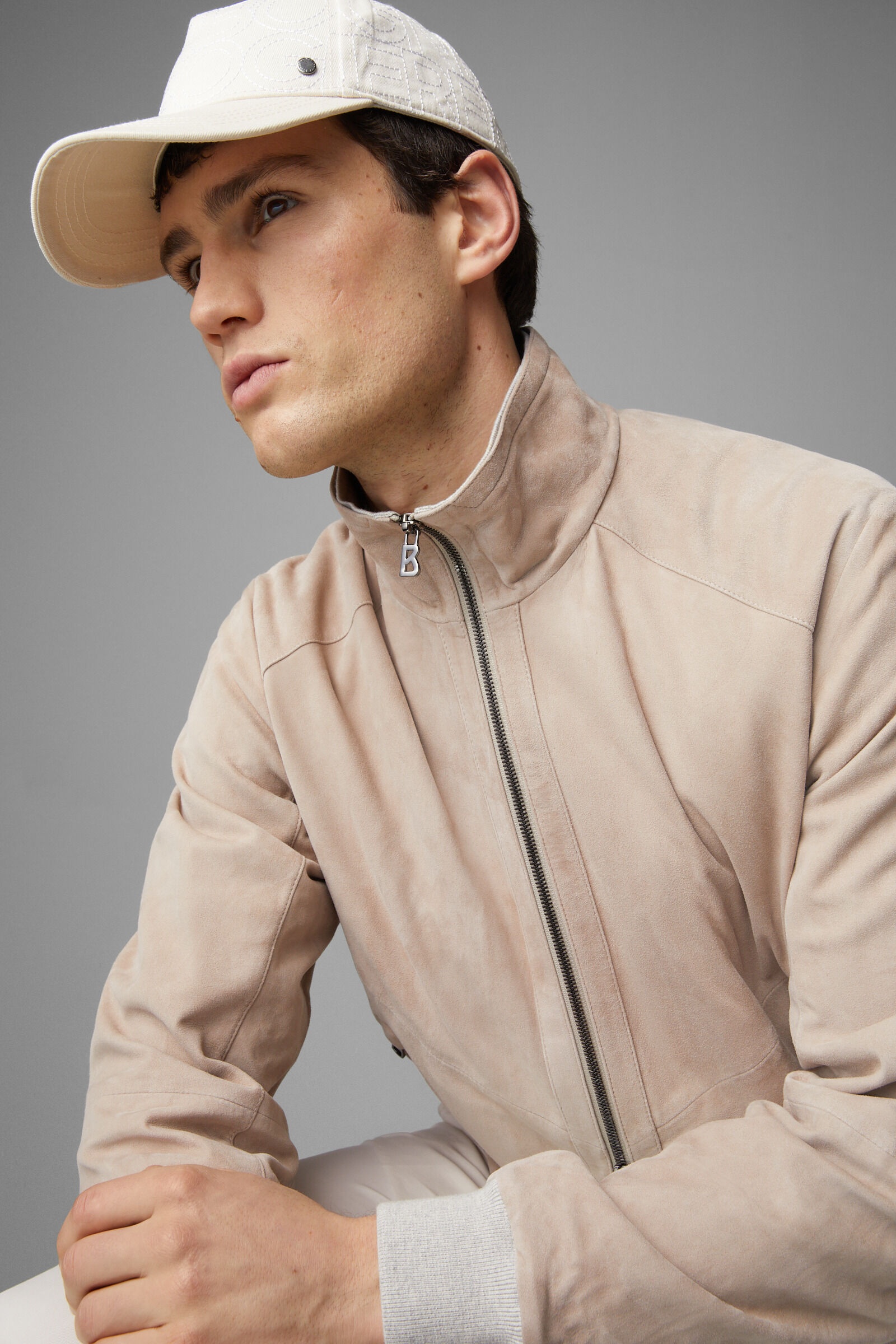Mauro Leather jacket in Sand - 5
