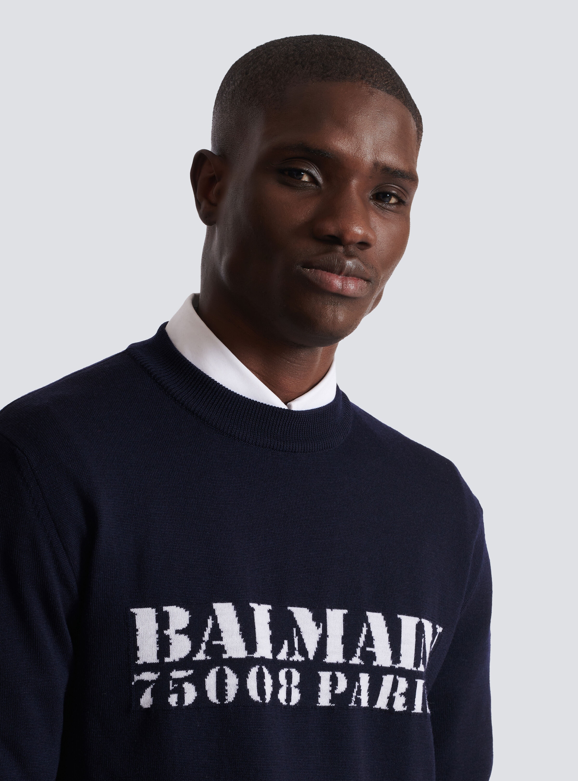 Balmain Stamp merino wool jumper - 7