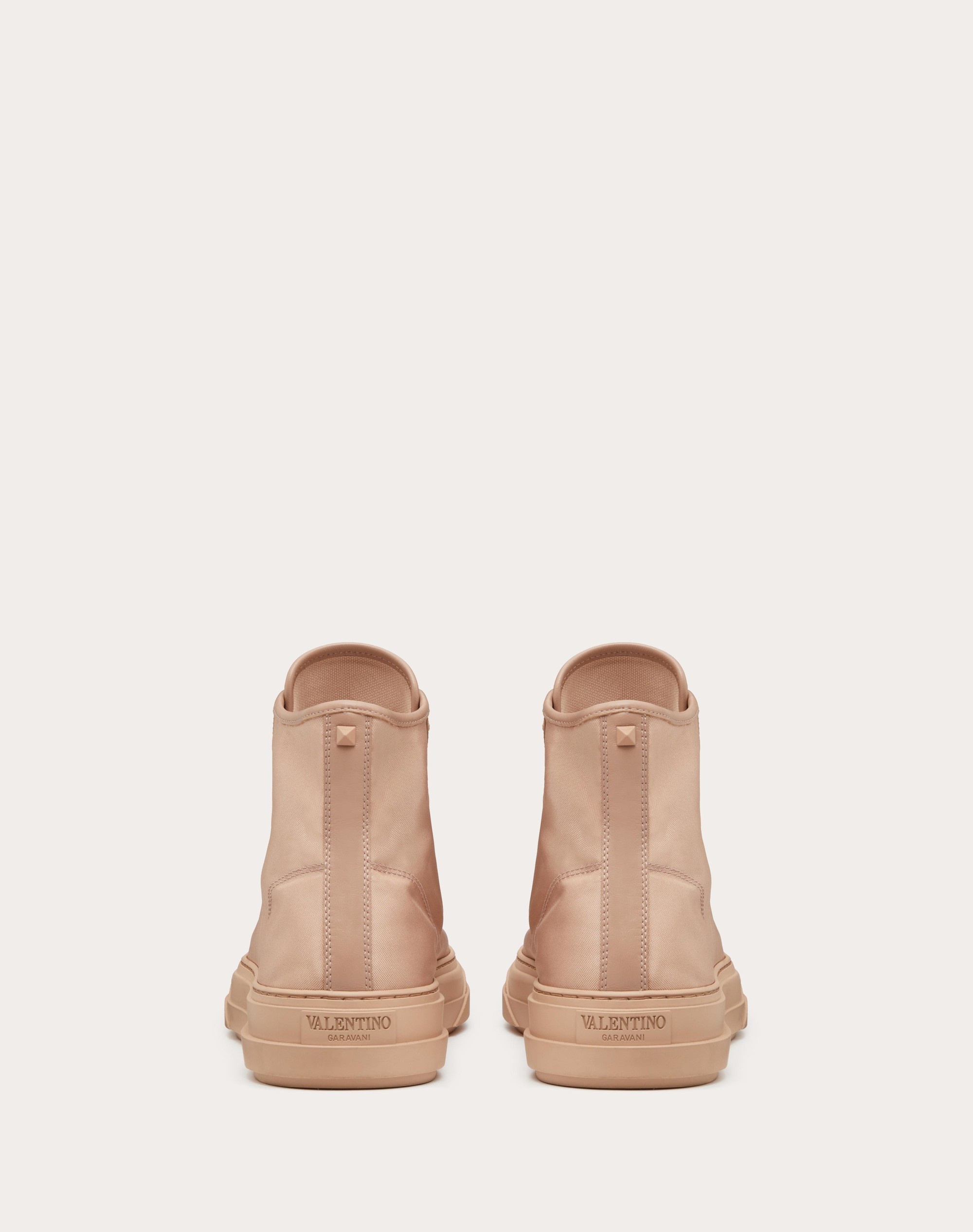 TOTALOOP NYLON AND LEATHER HIGH-TOP SNEAKER - 3