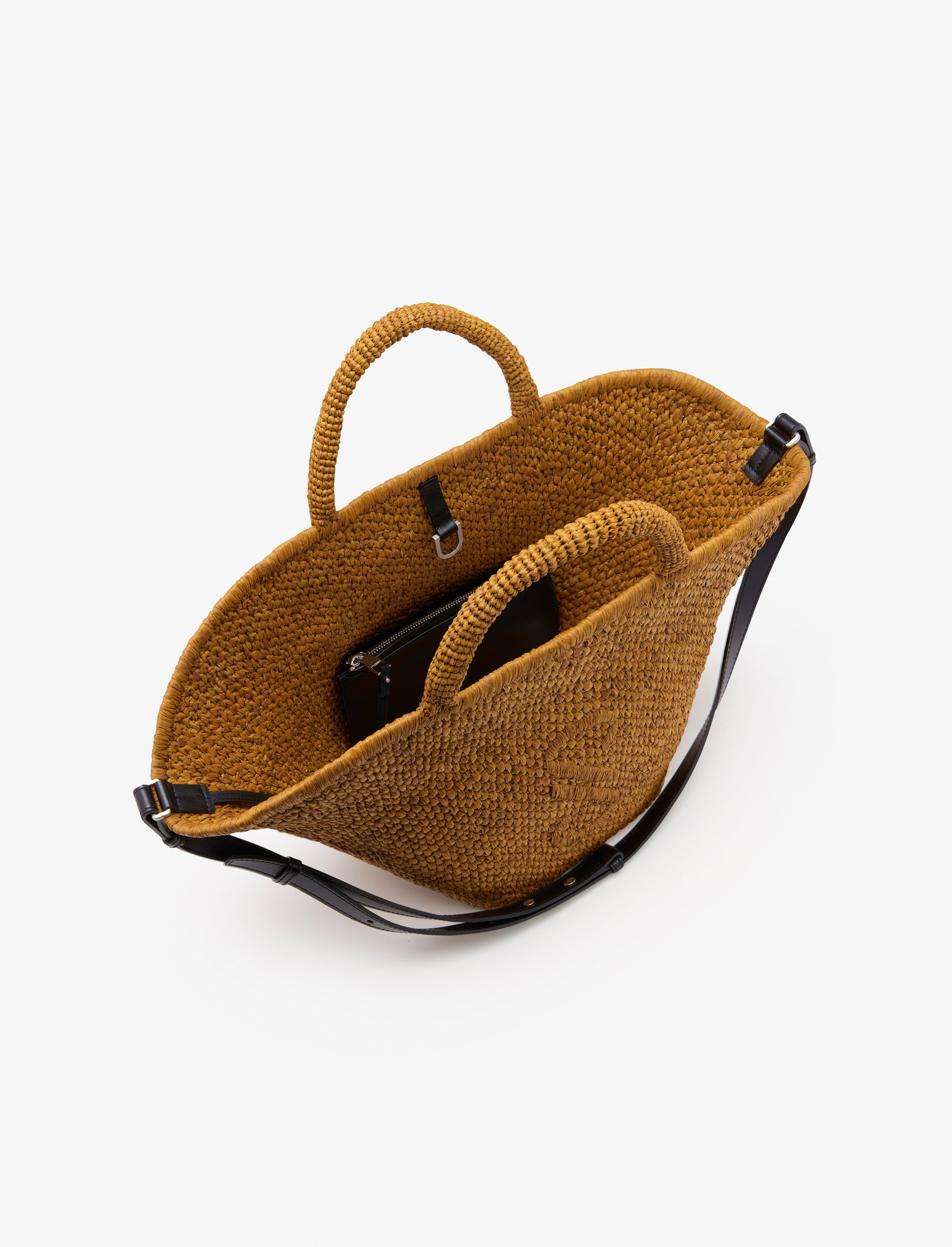Large Chelsea Tote in Natural Raffia - 5