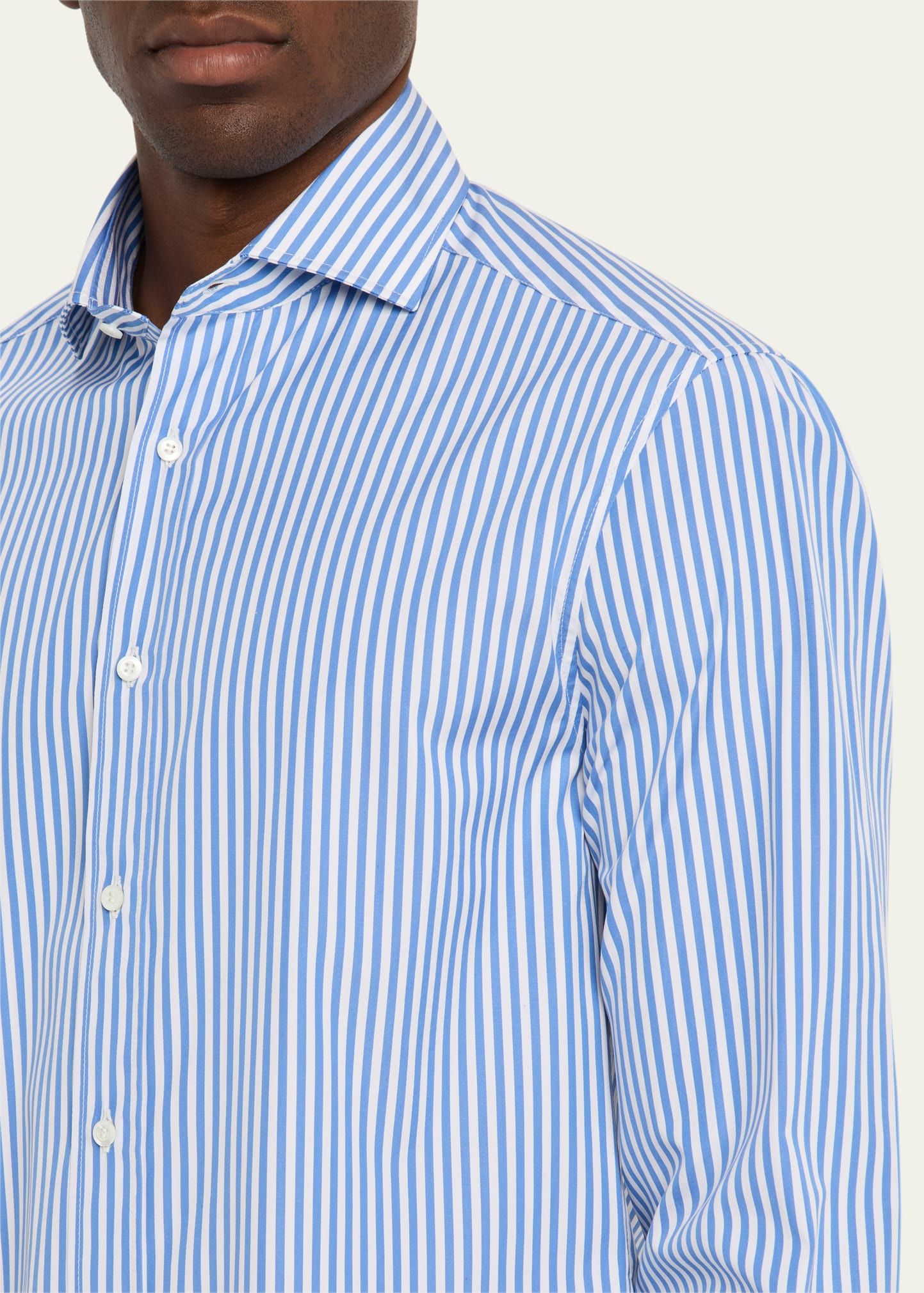 Men's Striped Basic-Fit Shirt - 5