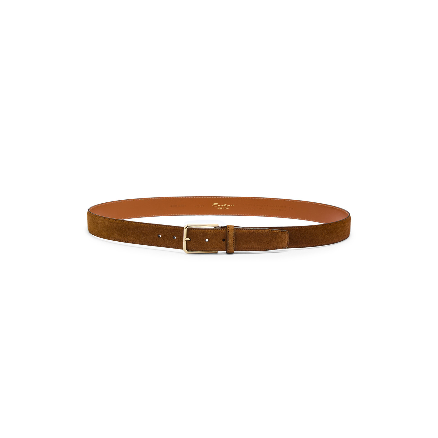Light brown suede adjustable belt - 3