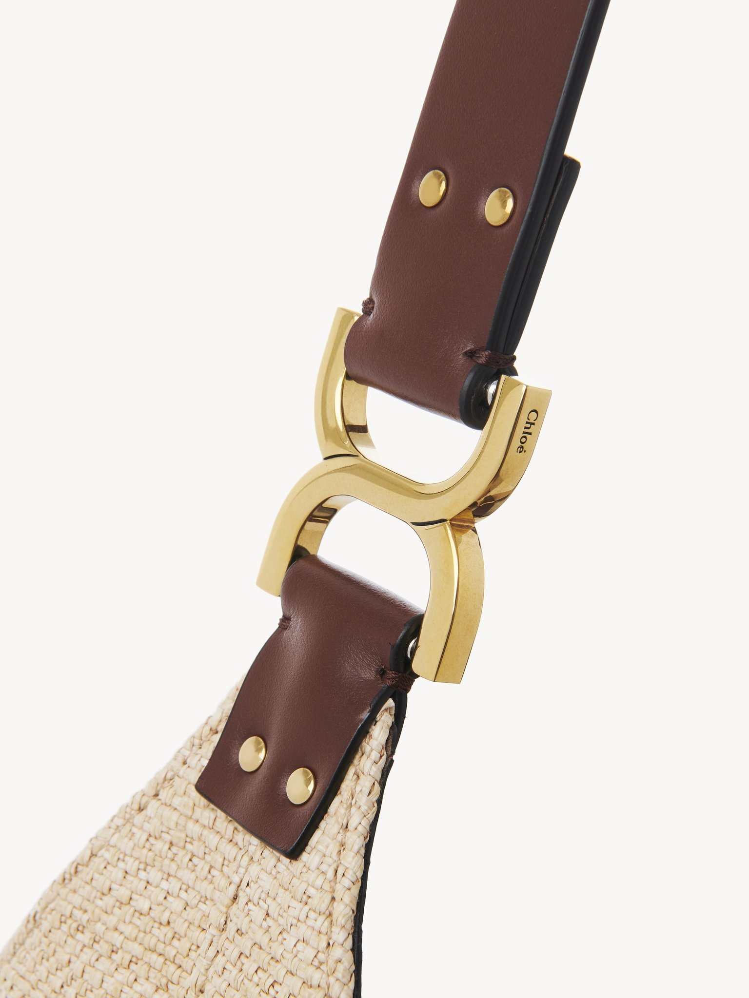 SMALL MARCIE HOBO BAG IN RAFFIA-EFFECT FIBERS - 6