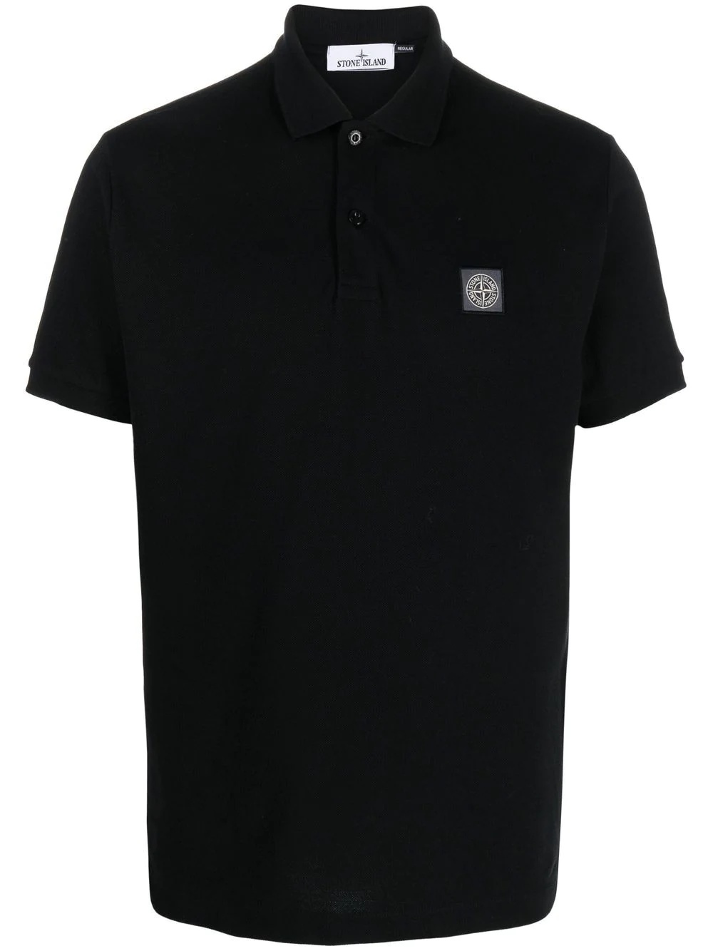 chest logo-patch detail polo shirt - 1