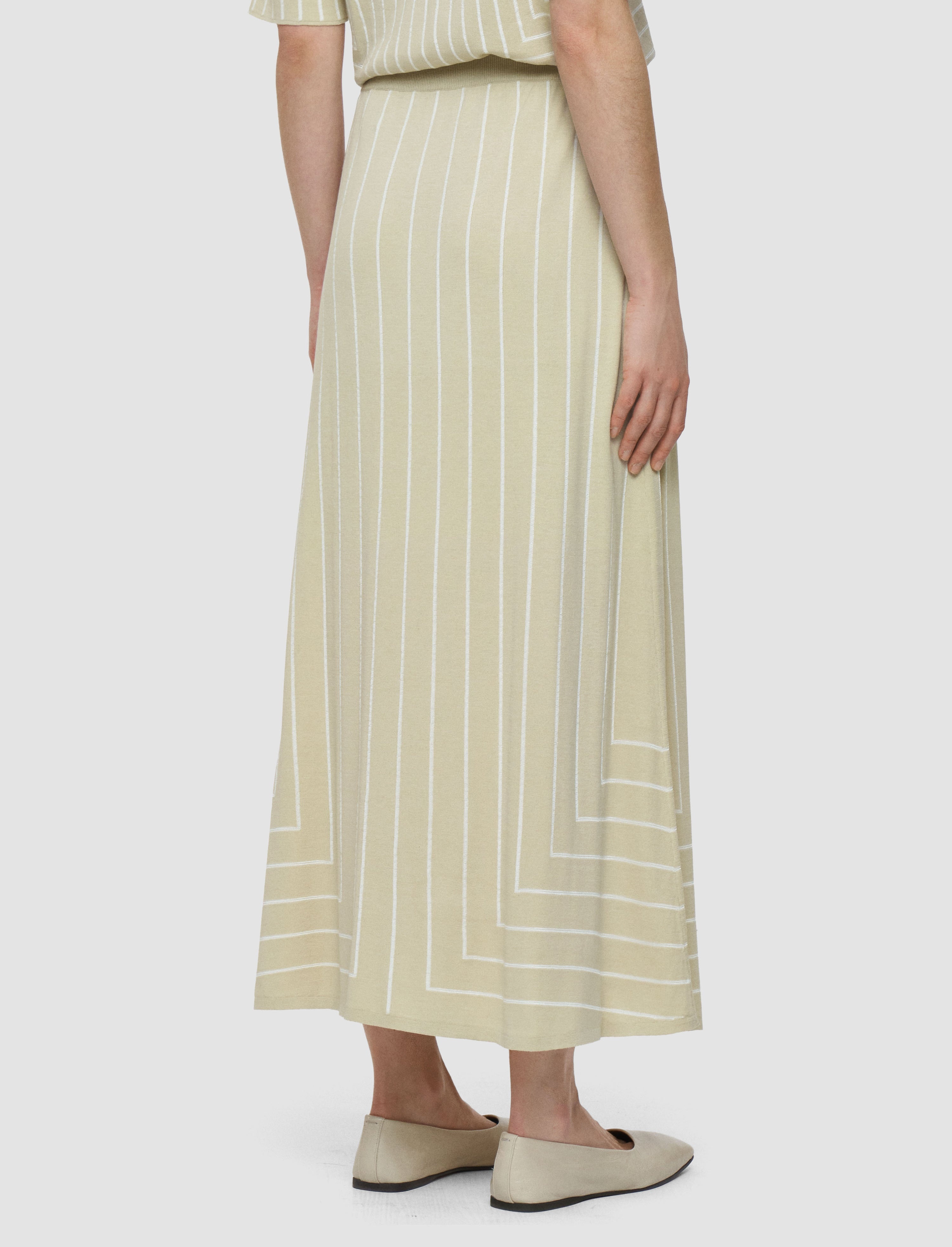 Geometric Jacquard Silk Blend Skirt - 3