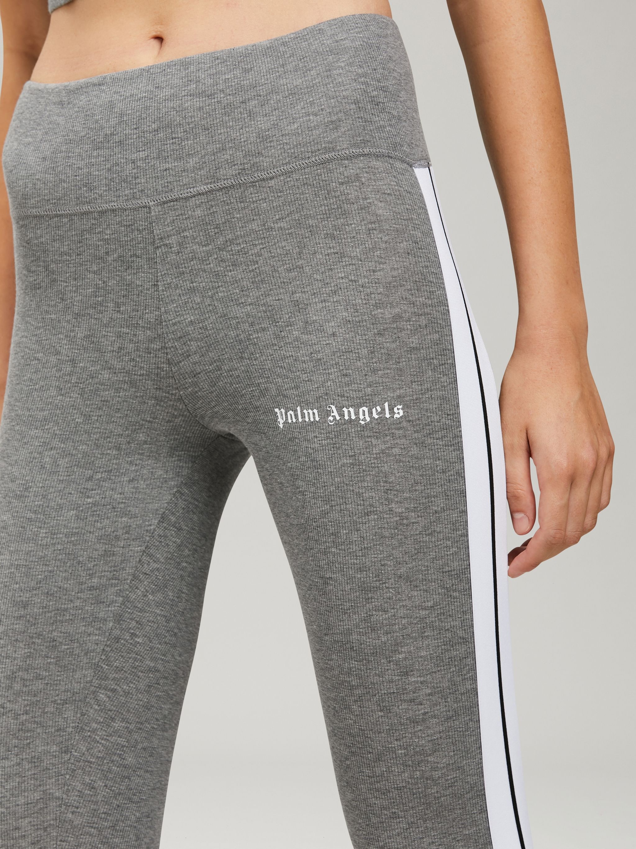 MELANGE GREY TRACK LEGGINGS - 6