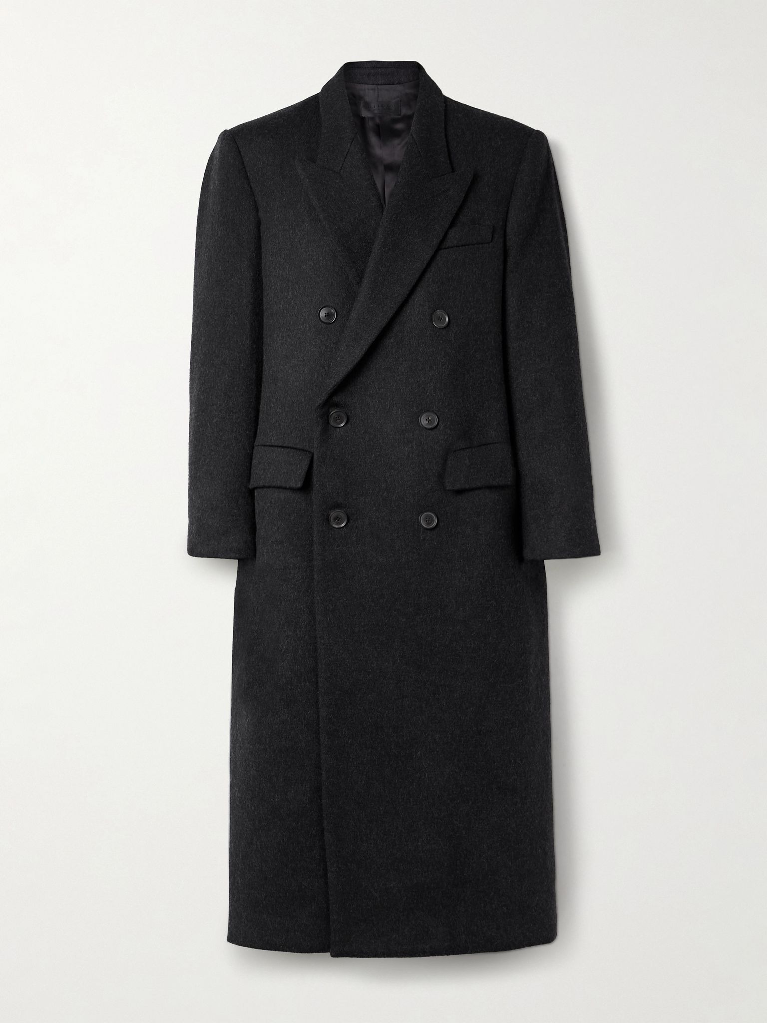 Edmont double-breasted wool coat Dark gray - 1