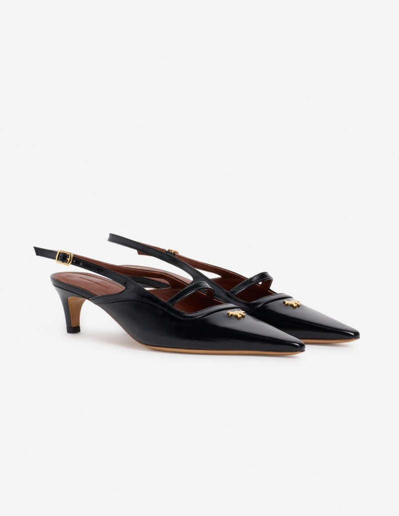 FESTIVE LEATHER POINTY SLING BACK 3