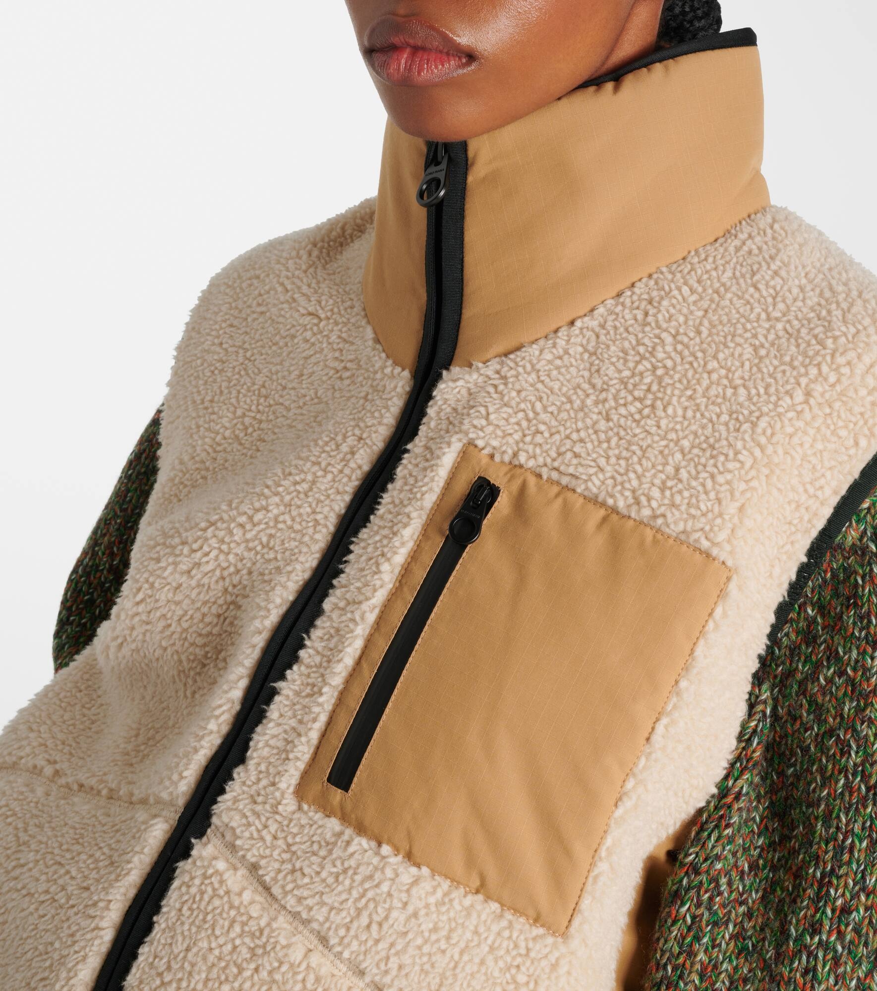 Cashmere, silk, and technical vest - 4