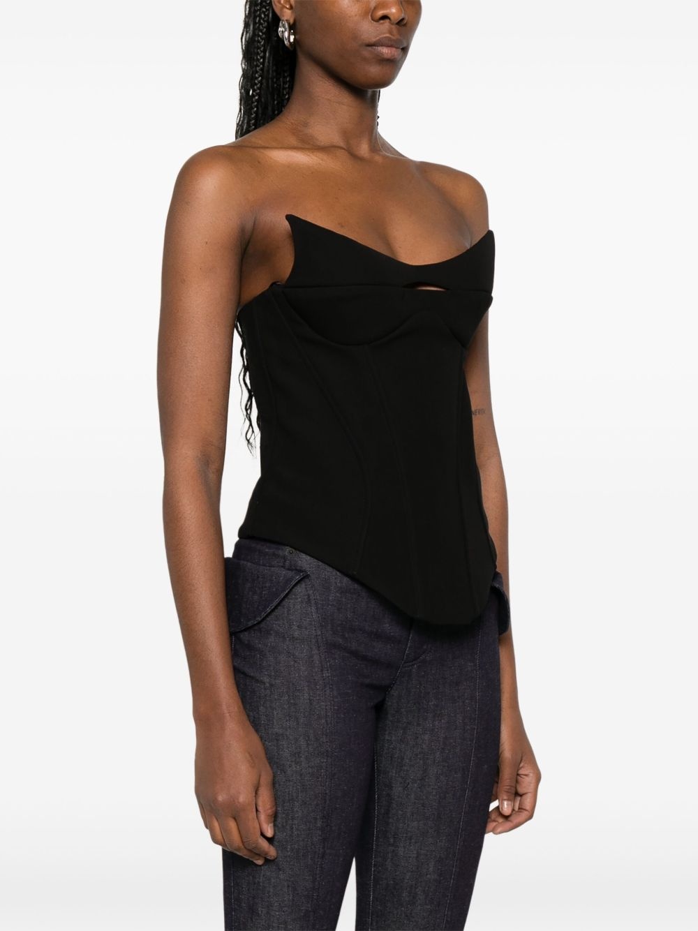 sleeveless corset top - 3