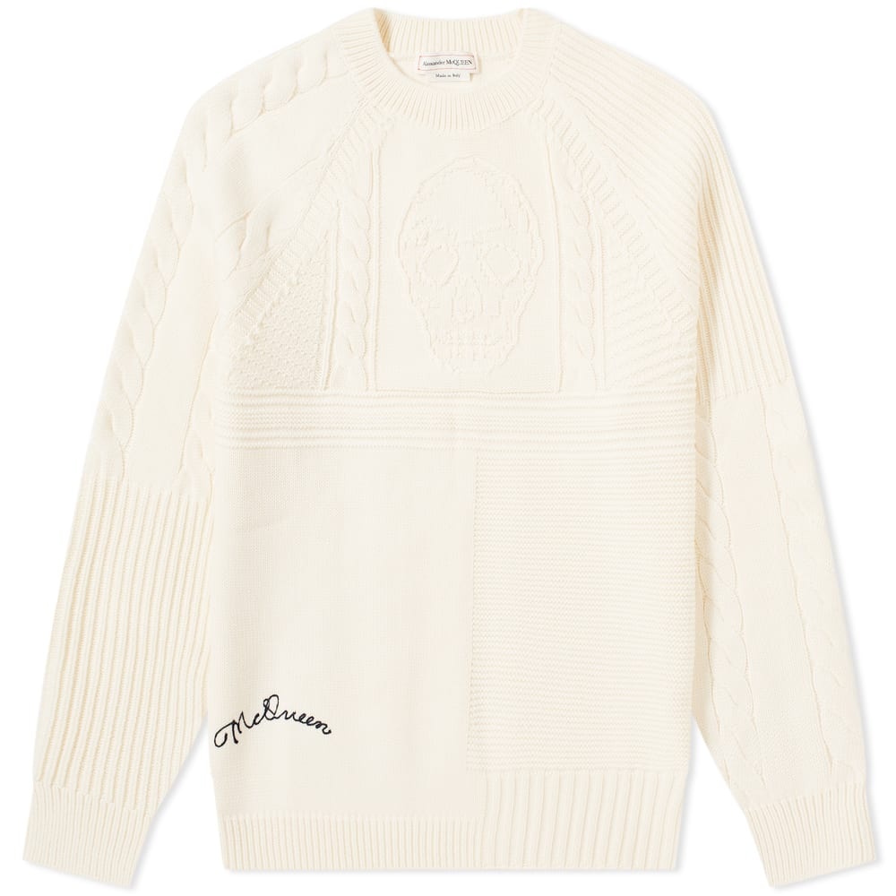 Alexander McQueen Skull Crew Cable Knit - 1