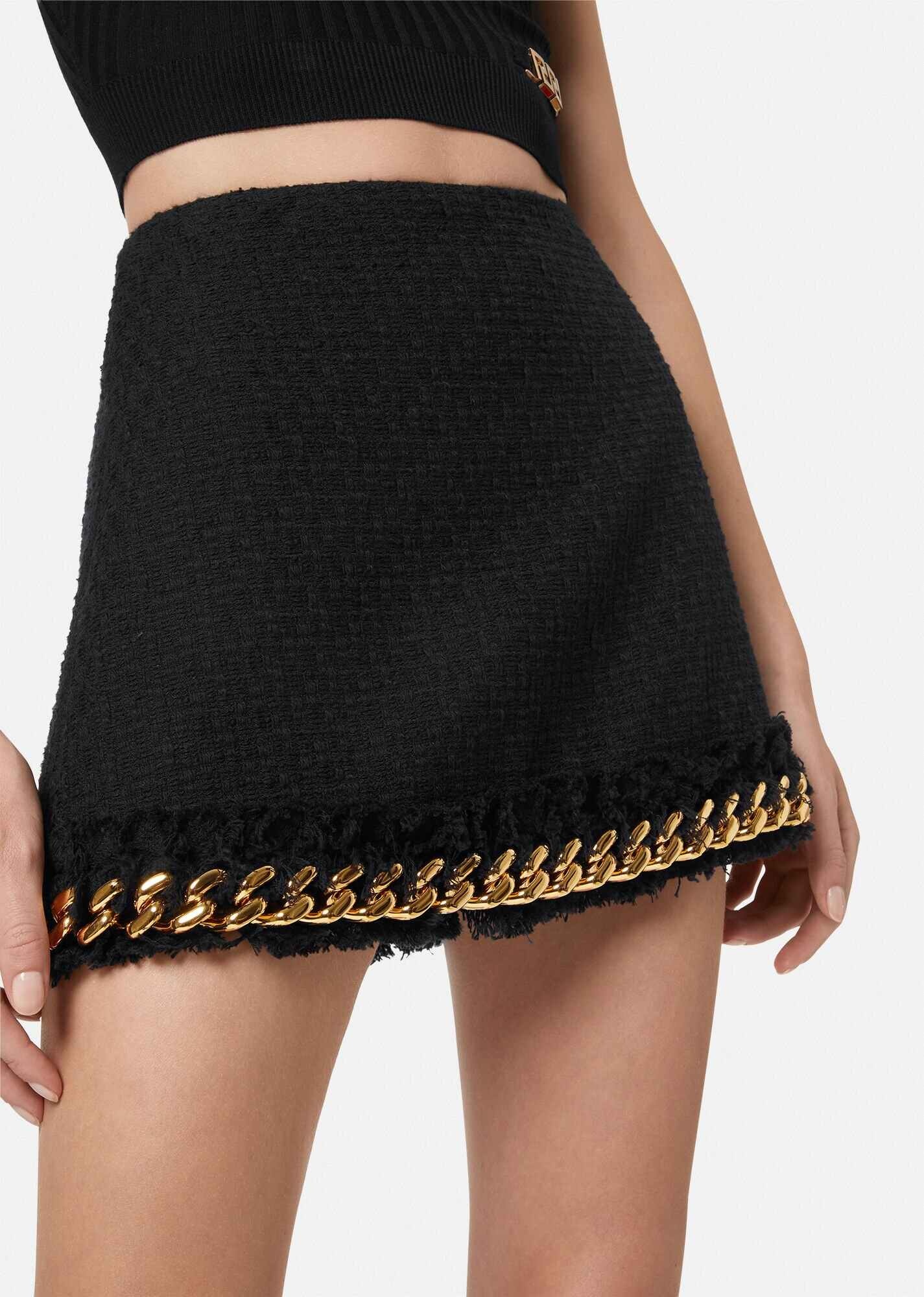 Tweed Chain Skirt - 5