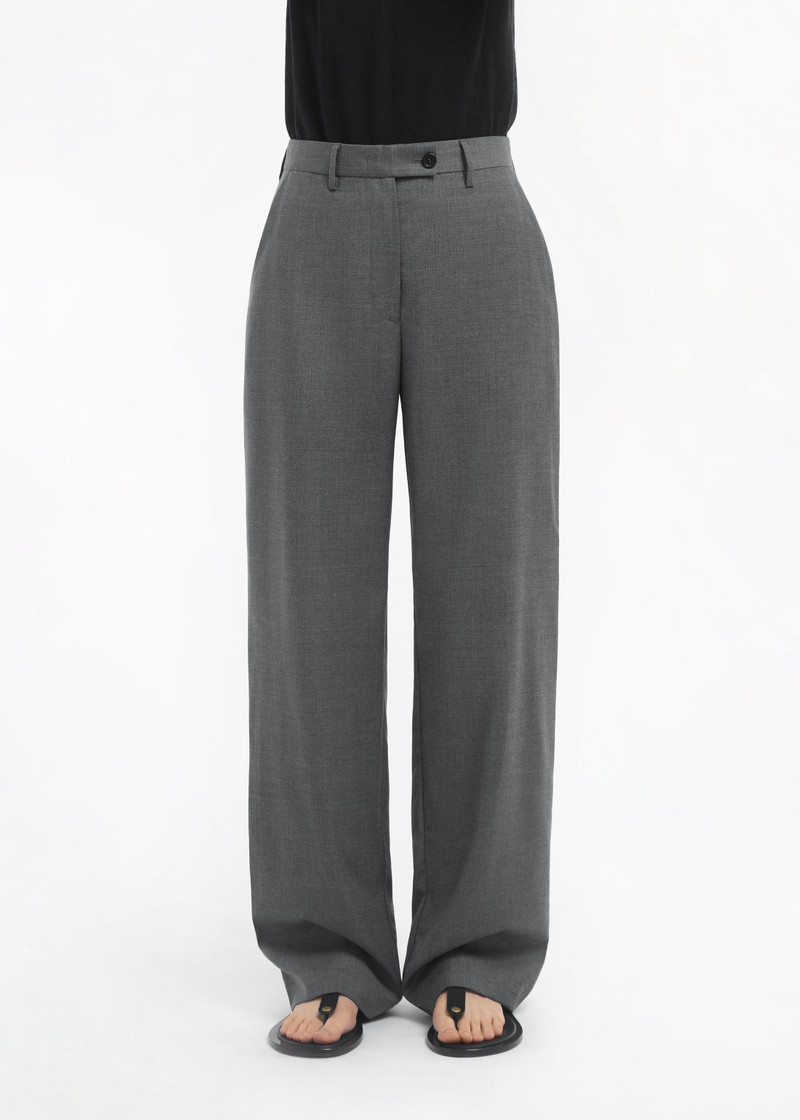 Tailored Straight Pant in Melange Wool 3