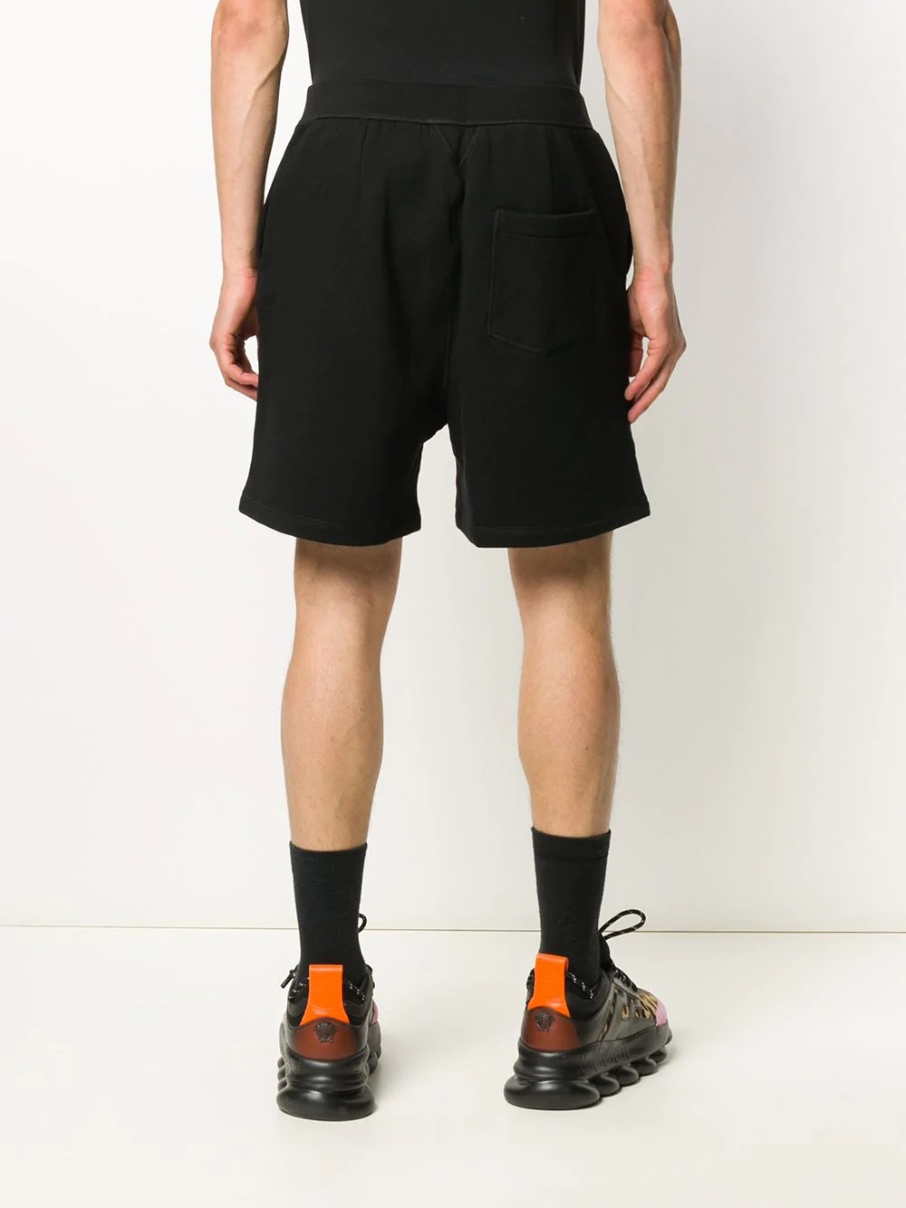 logo-print track shorts - 4