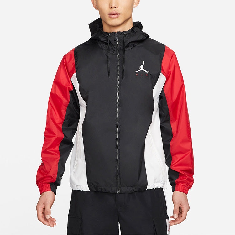 Air Jordan MENS Jumpman Multicolor Basketball Hooded Jacket Black/Red CV2241-010 - 4