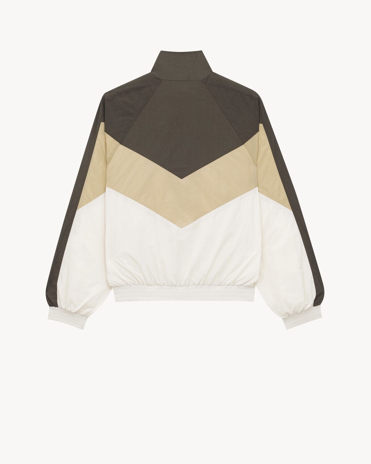 SAINT LAURENT TEDDY JACKET IN CRINKLED NYLON - 2