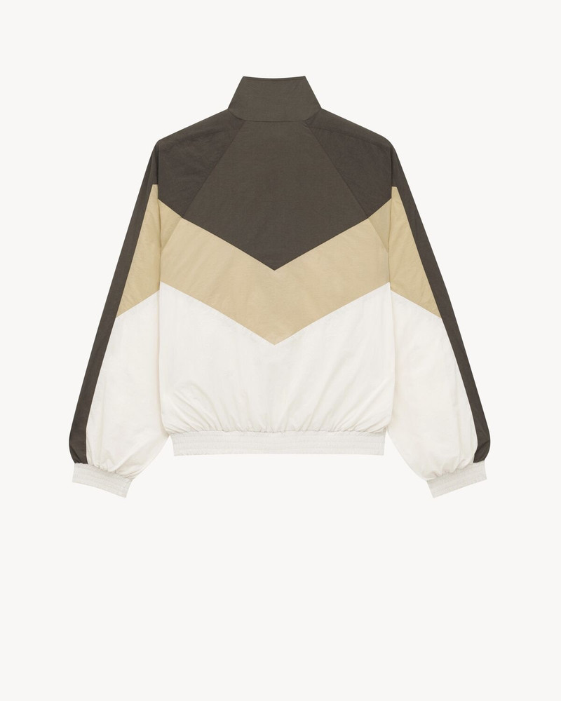 SAINT LAURENT SAINT LAURENT TEDDY JACKET IN CRINKLED NYLON outlook