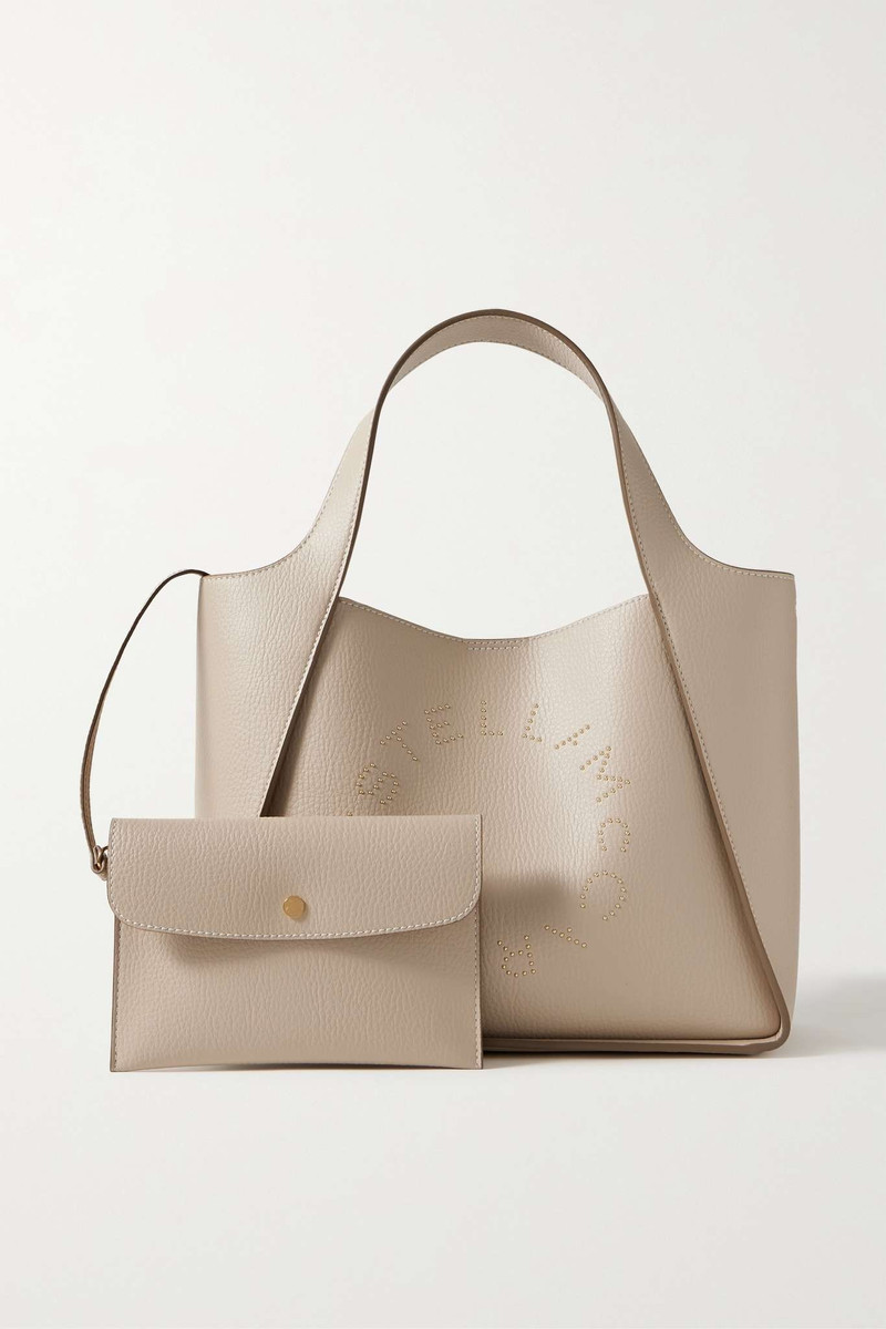 Studded vegetarian leather tote 6