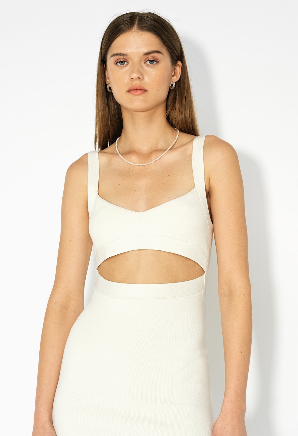 SILK COTTON BODY-CON DRESS - 5