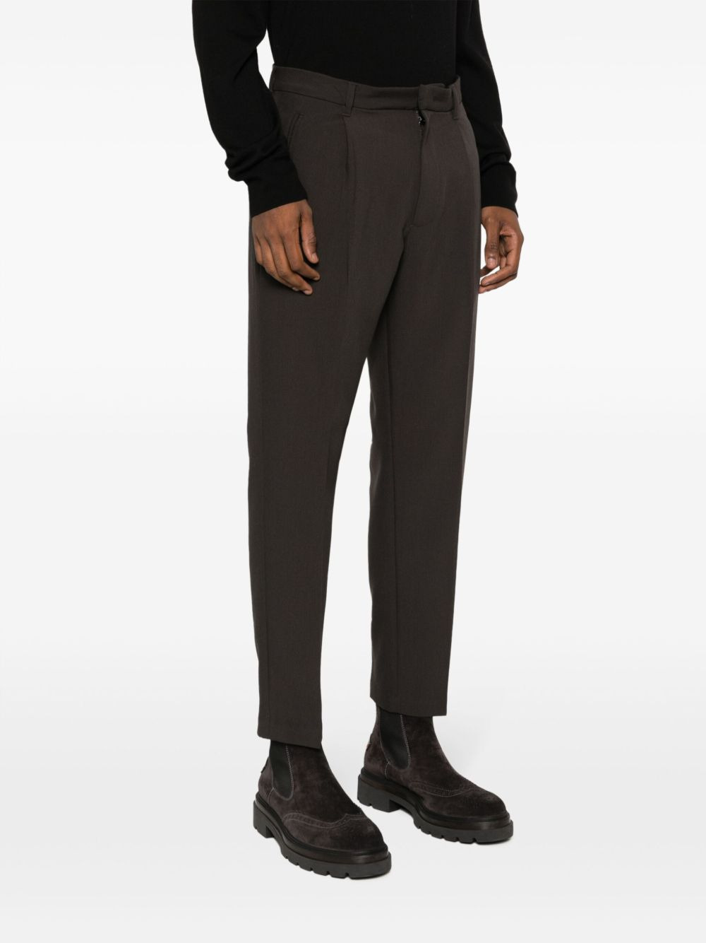 pressed-crease skinny trousers - 3