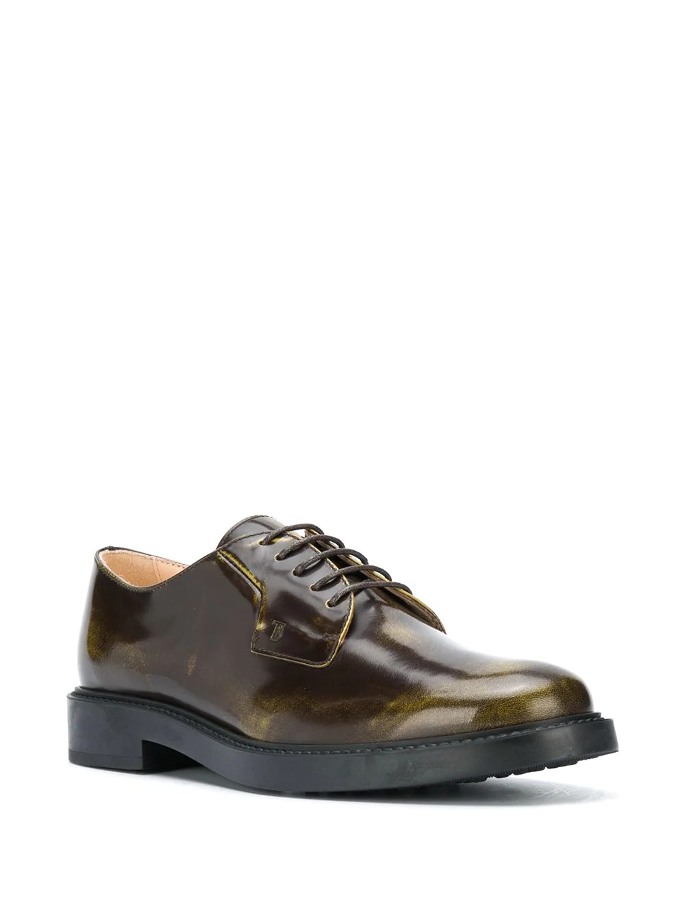 varnished lace-up shoes - 2