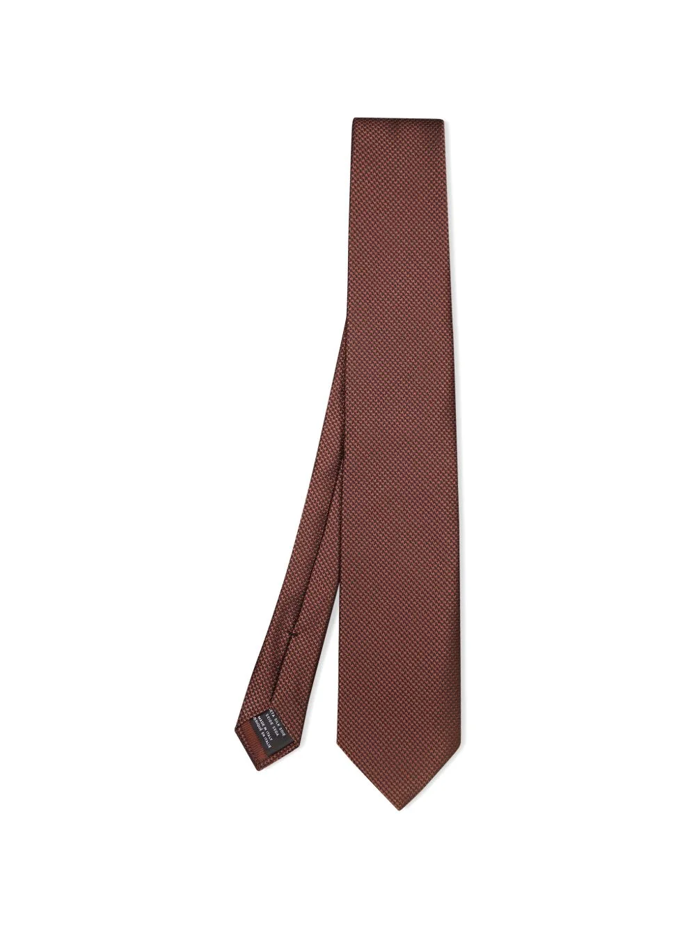 houndstooth-pattern silk tie - 1