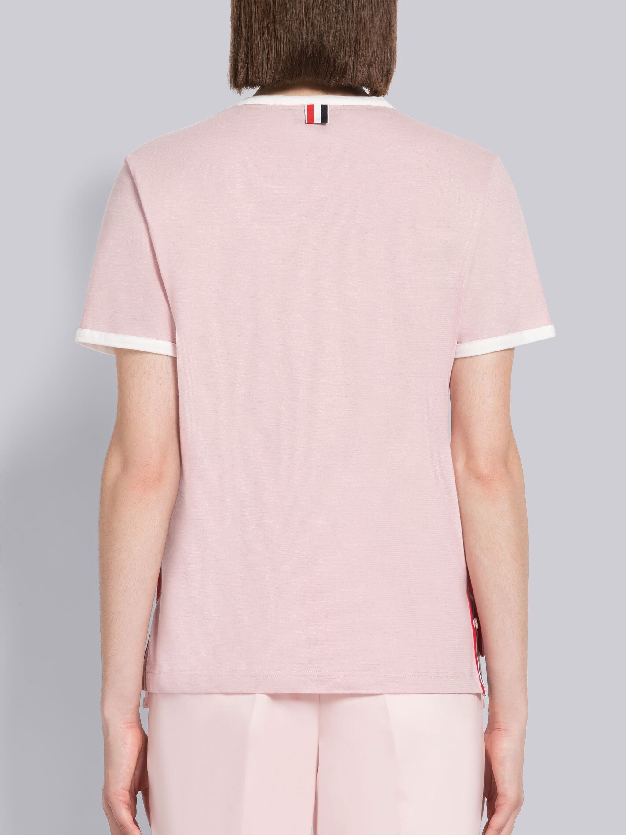 Melange Jersey Short Sleeve Ringer Tee - 3