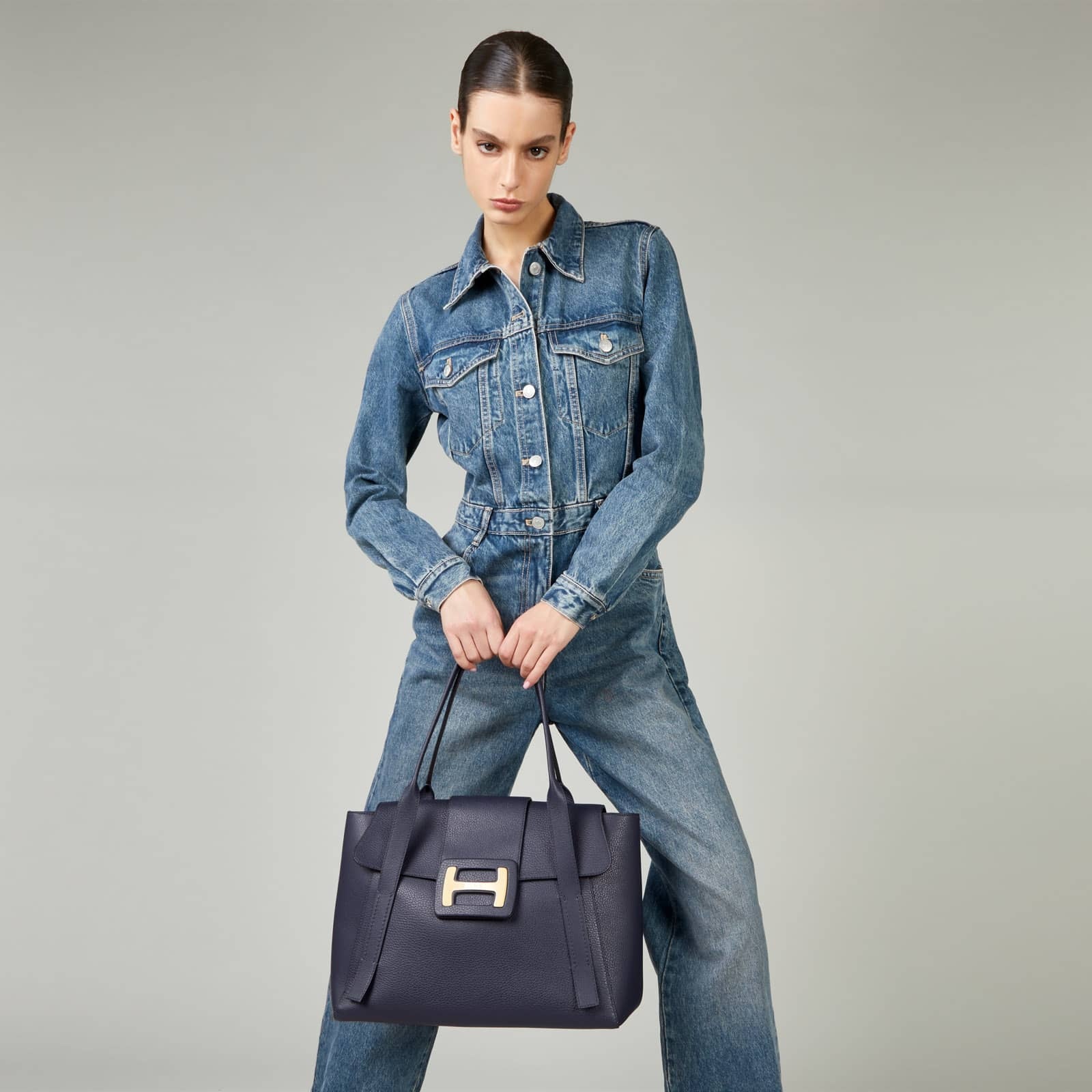 Hogan H-Bag Shopping Blue - 4