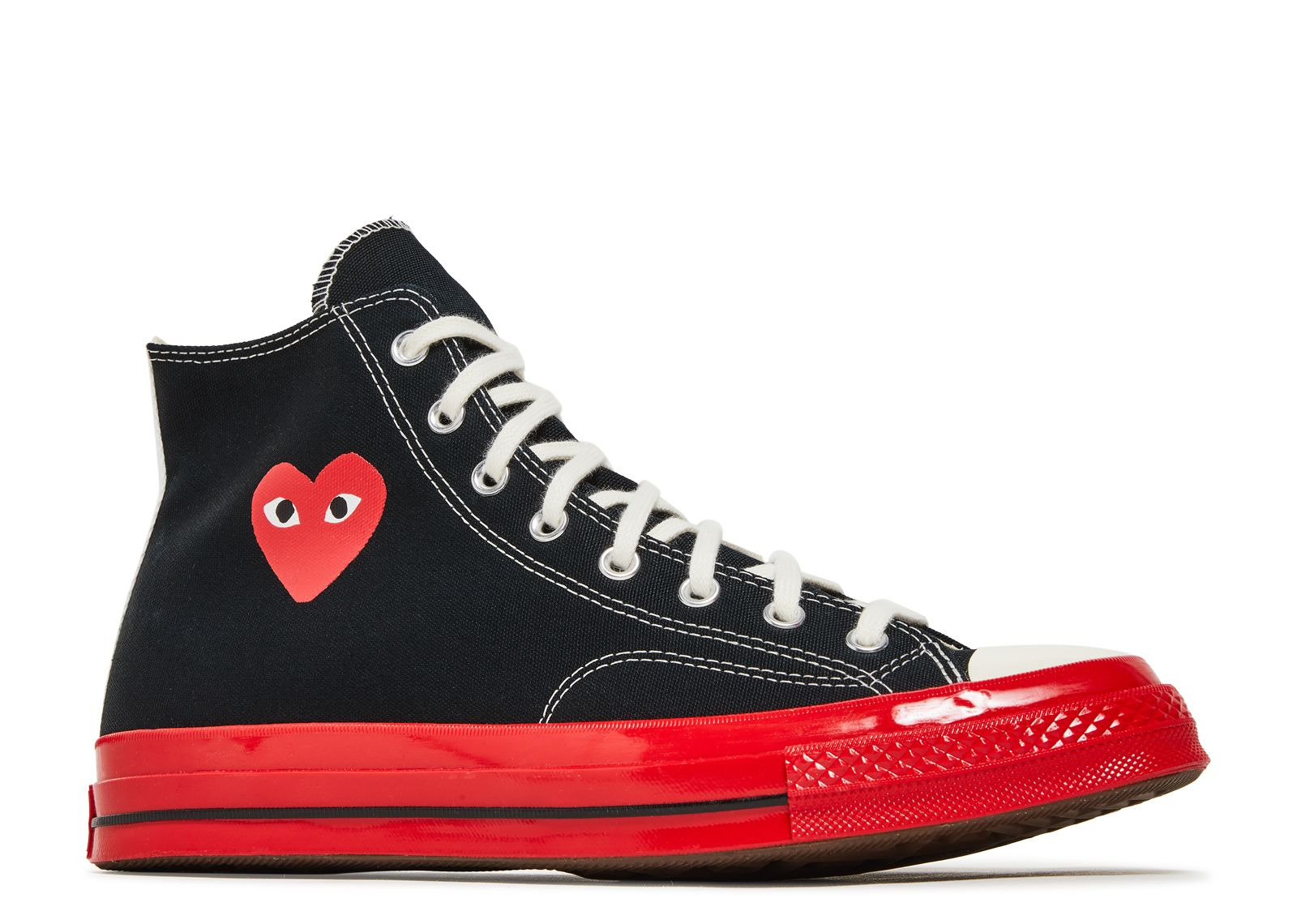 COMME DES GARÇONS PLAY X CHUCK 70 HIGH 'BLACK RED' - 2